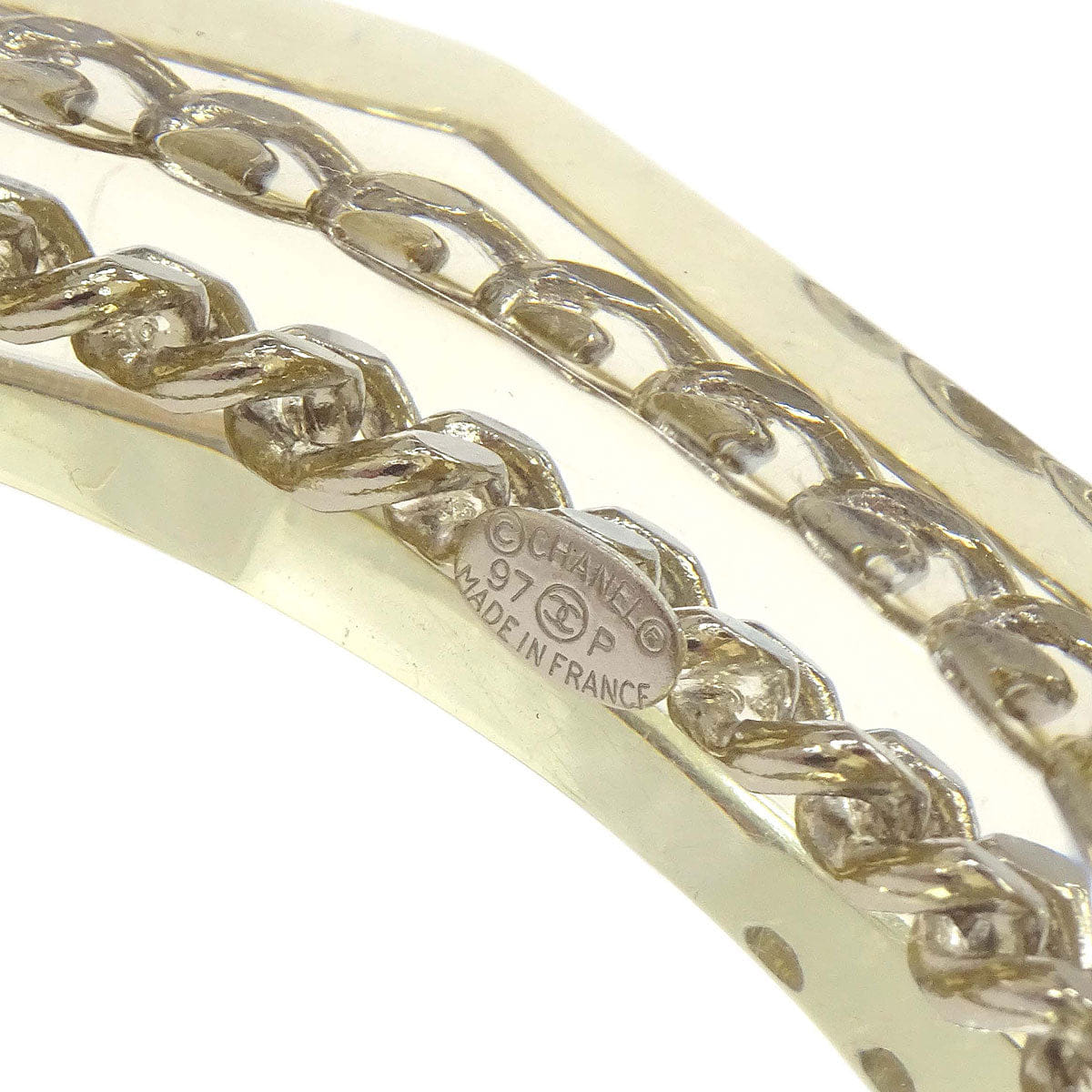 Chanel Bangle Clear Acrylic 97P