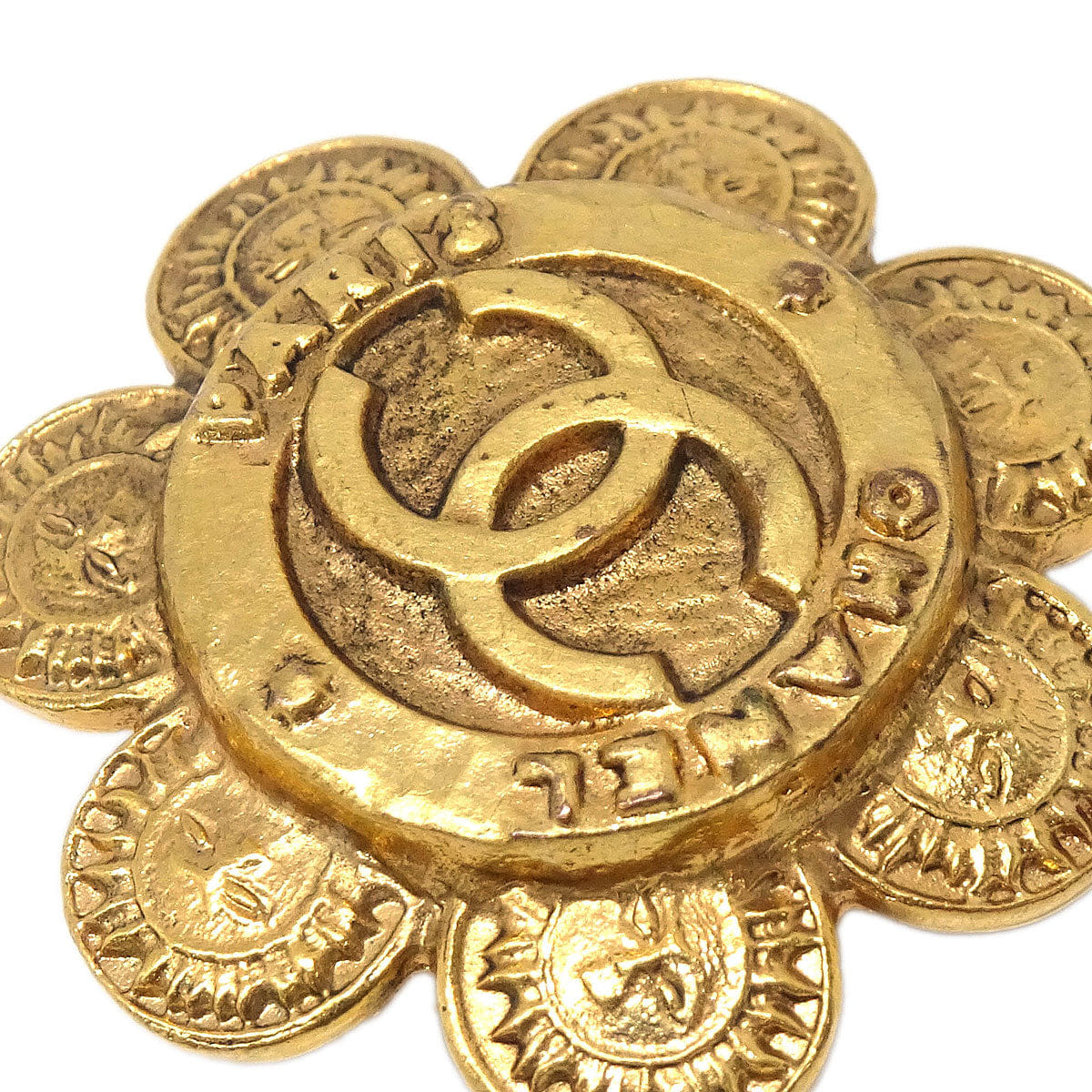 Chanel Flower Clip - On Earrings Gold 2872/28