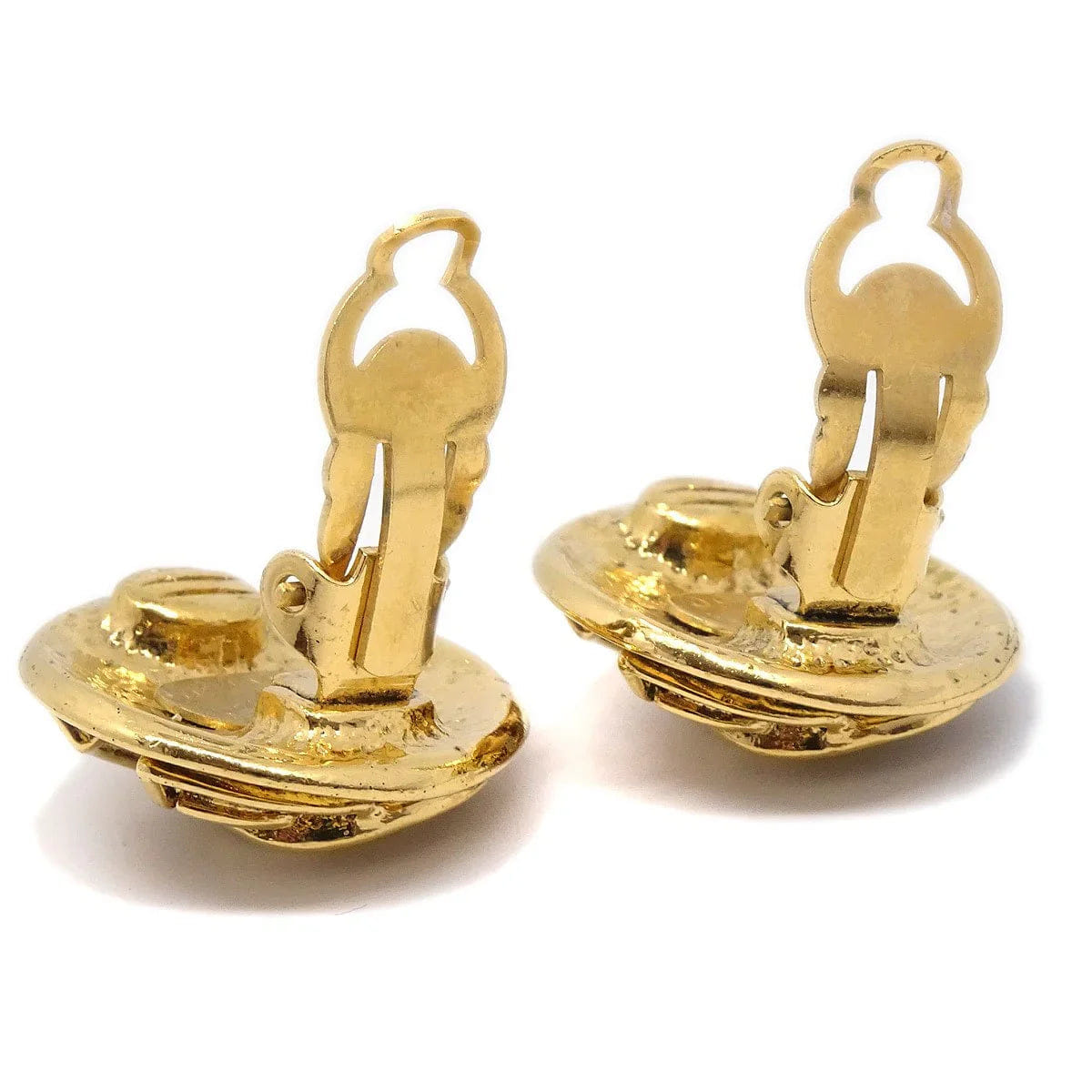 Chanel 1994 Round CC Earrings small