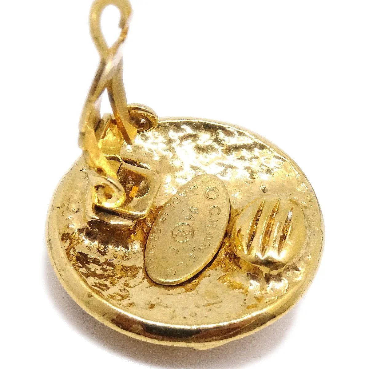 Chanel 1994 Round CC Earrings small