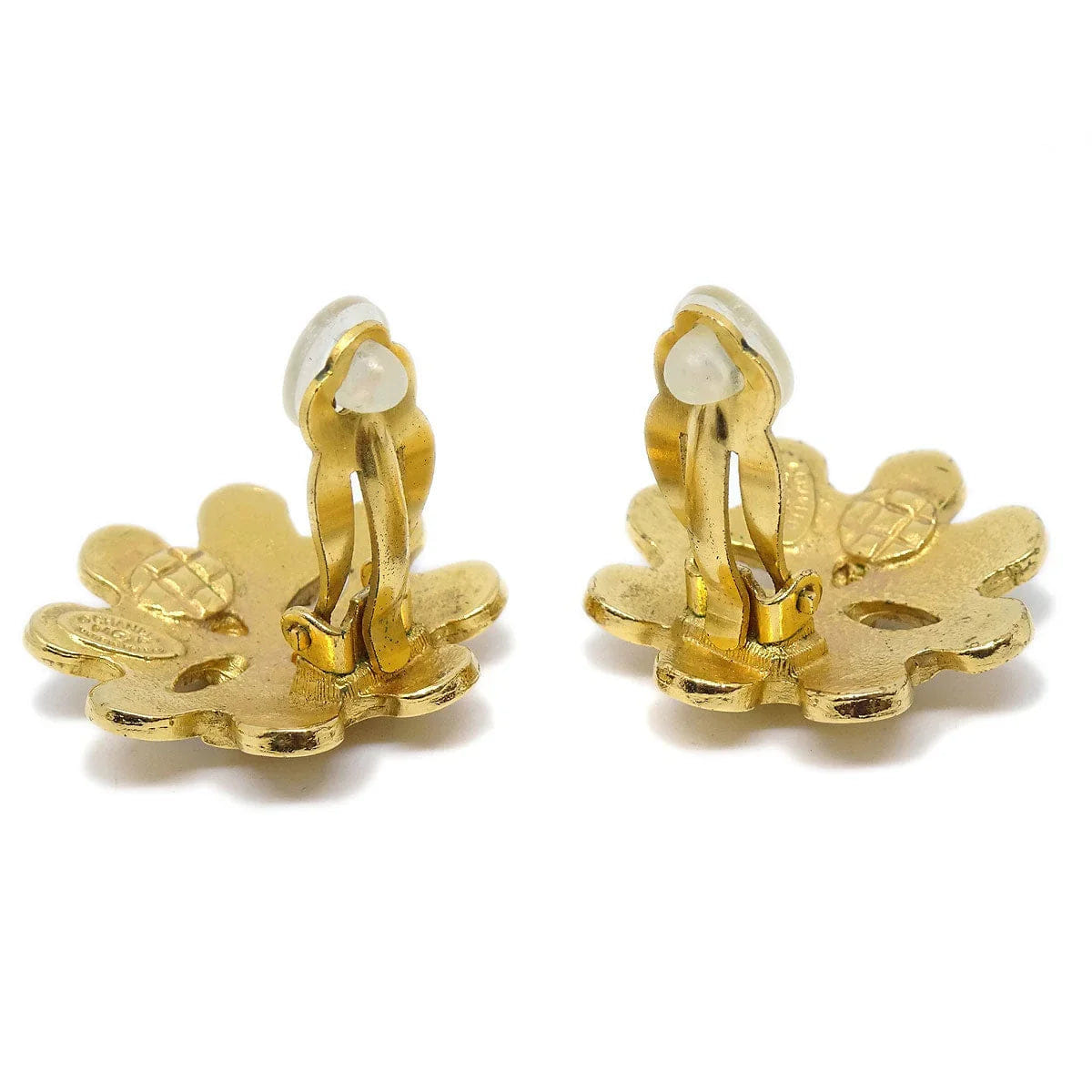 Chanel 1994 Earrings Clip - On Gold