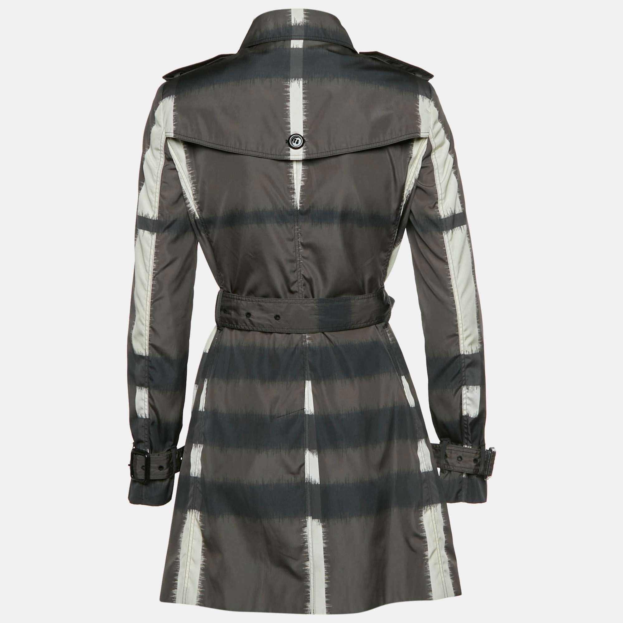 Burberry Multicolor Synthetic Taffeta Waterloo Trench Coat