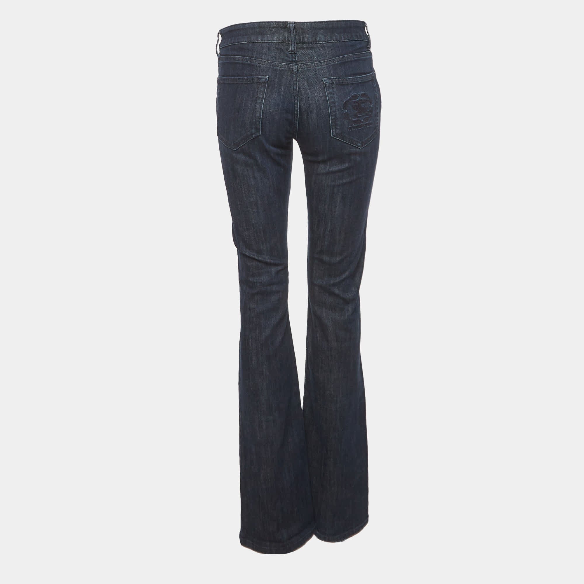 Burberry London Blue Denim Straight Fit Jeans S/waist