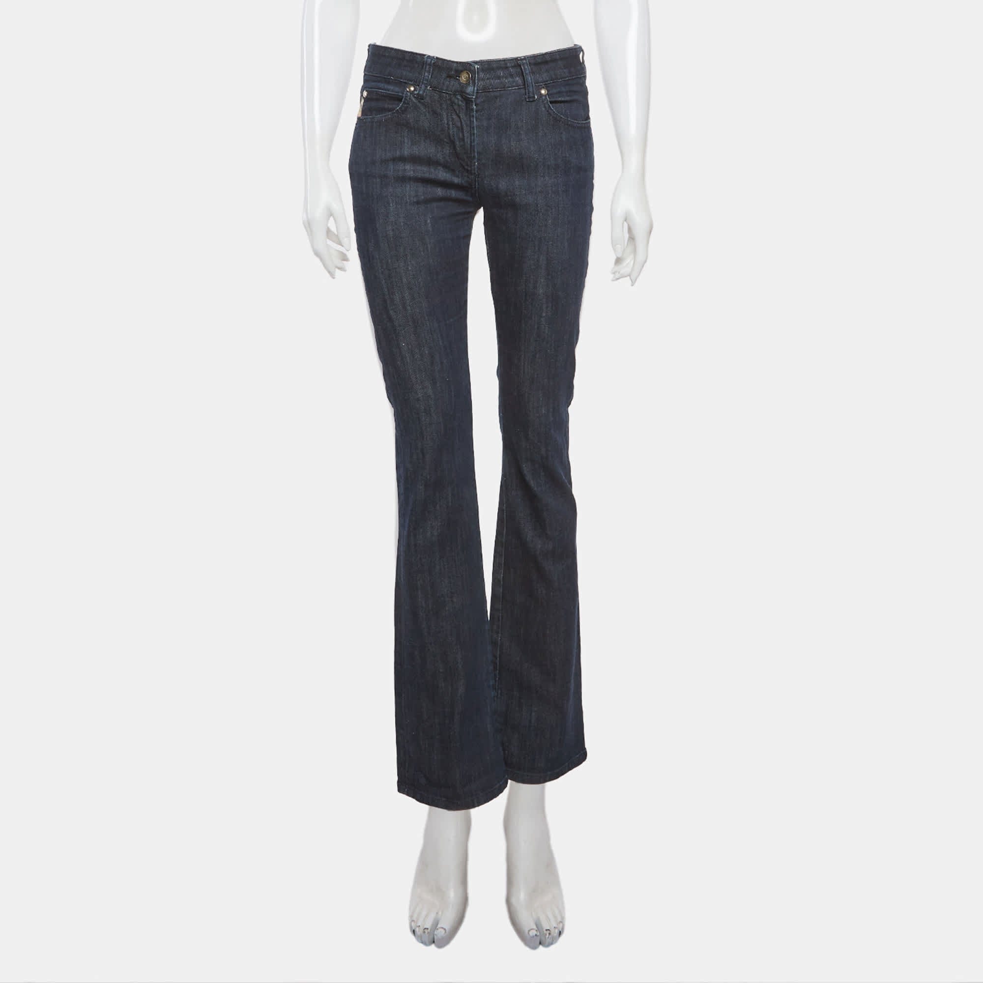 Burberry London Blue Denim Straight Fit Jeans S/waist