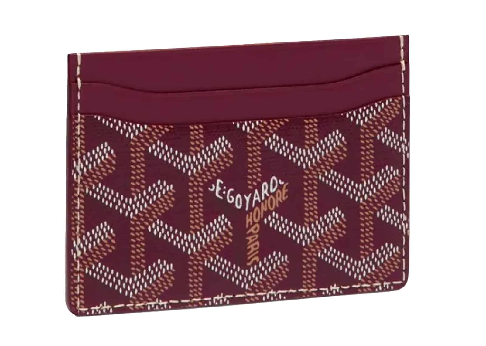 Goyard Saint - Sulpice Card Wallet Burgundy