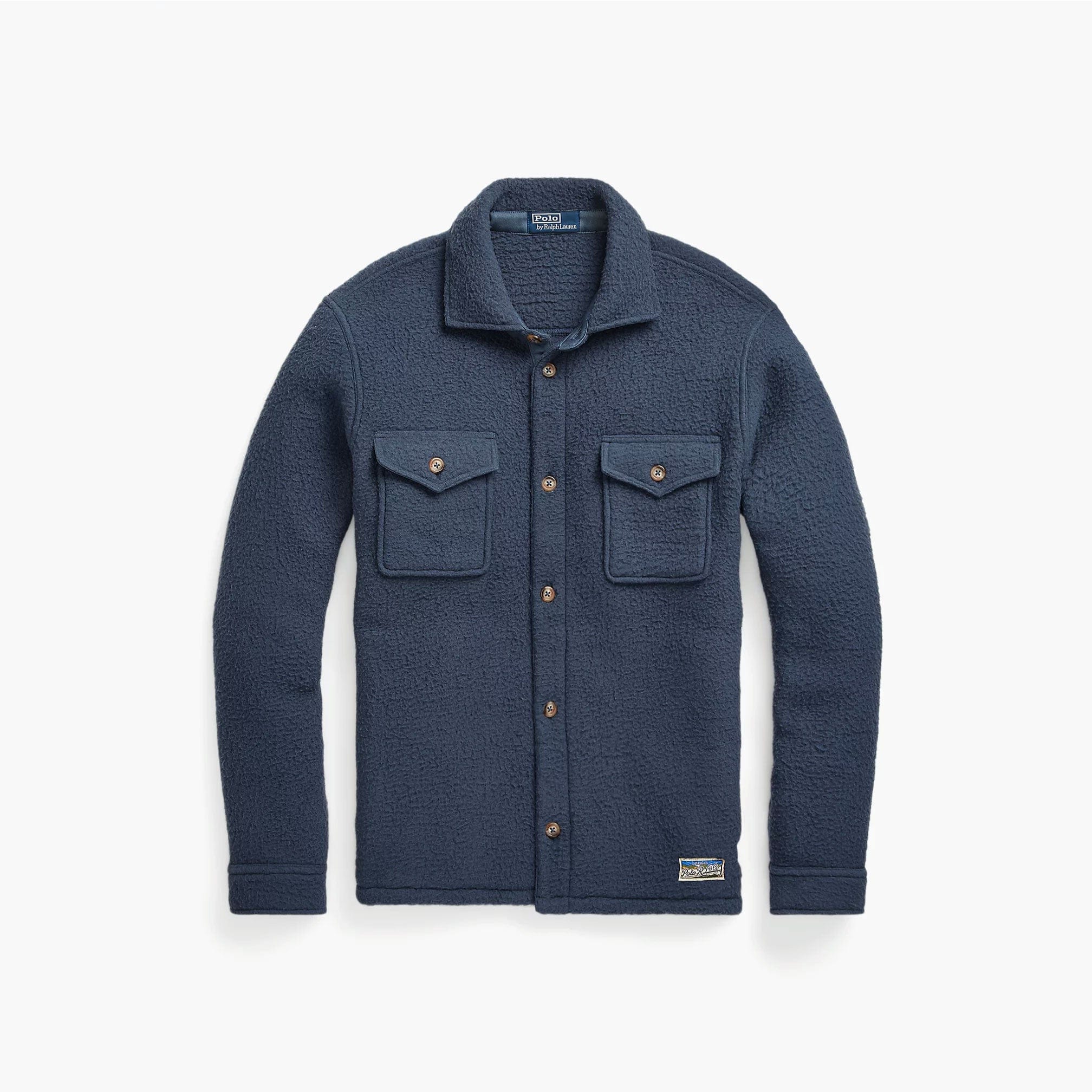 Polo Ralph Lauren Pile Fleece Overshirt Blue Corsair