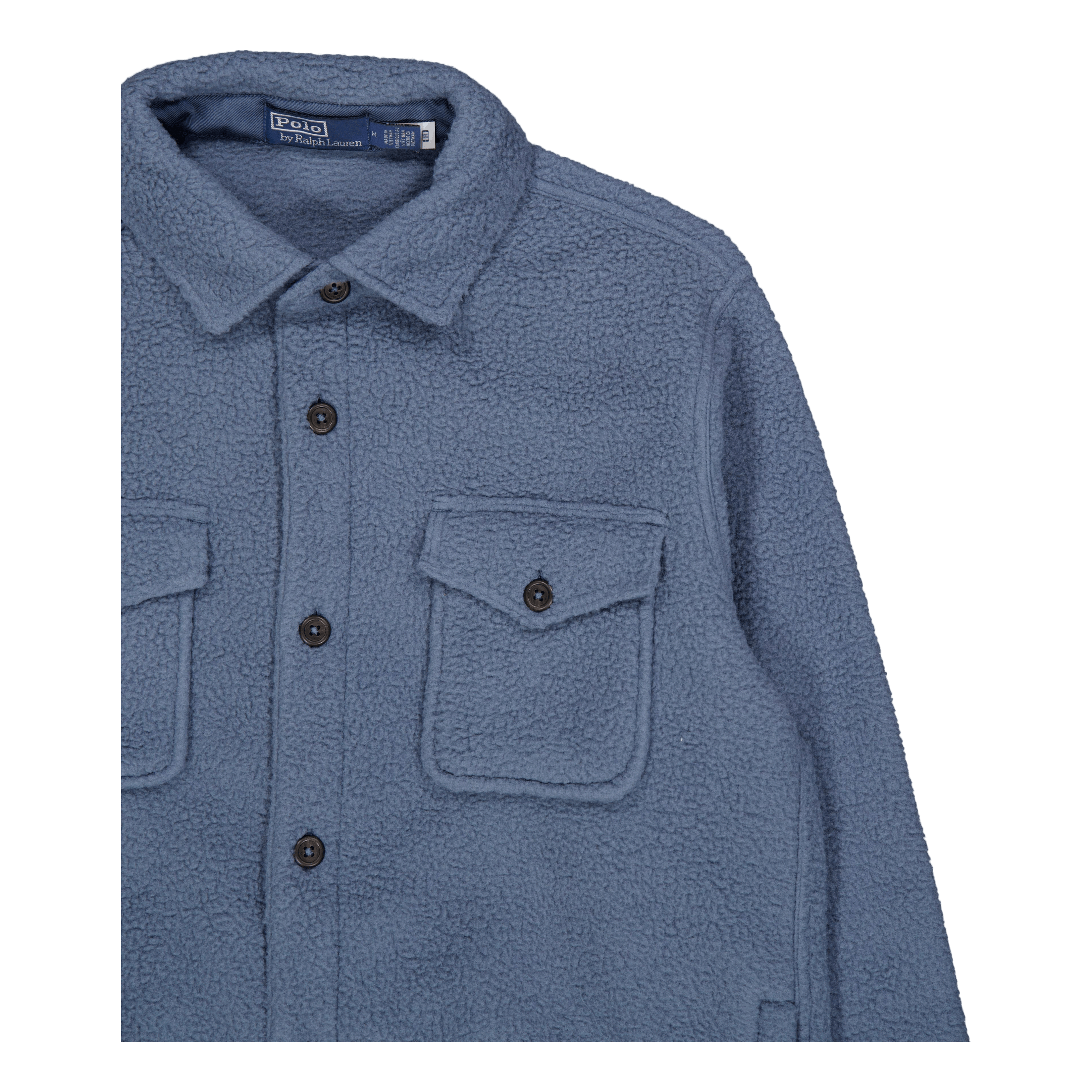 Polo Ralph Lauren Pile Fleece Overshirt Blue Corsair