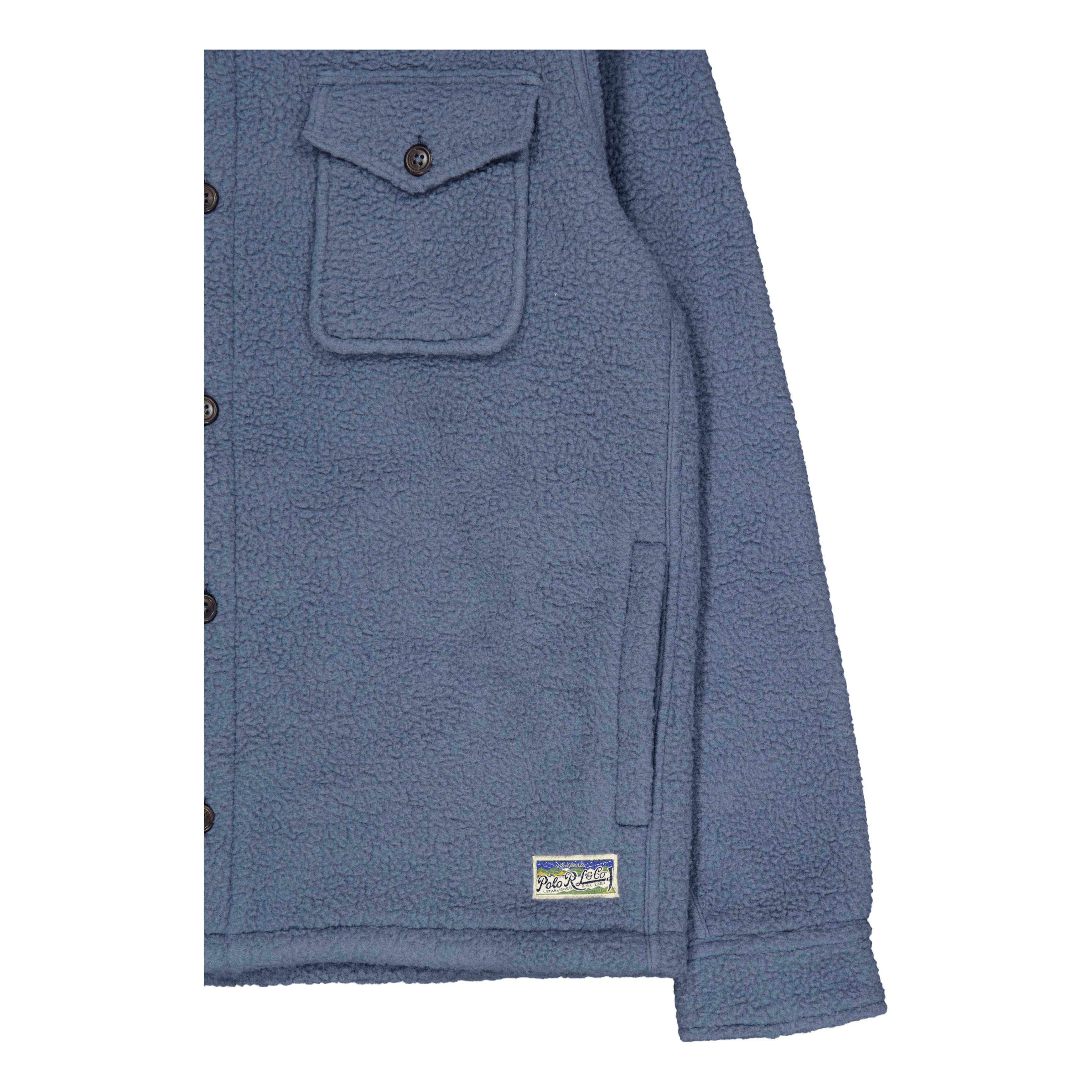 Polo Ralph Lauren Pile Fleece Overshirt Blue Corsair