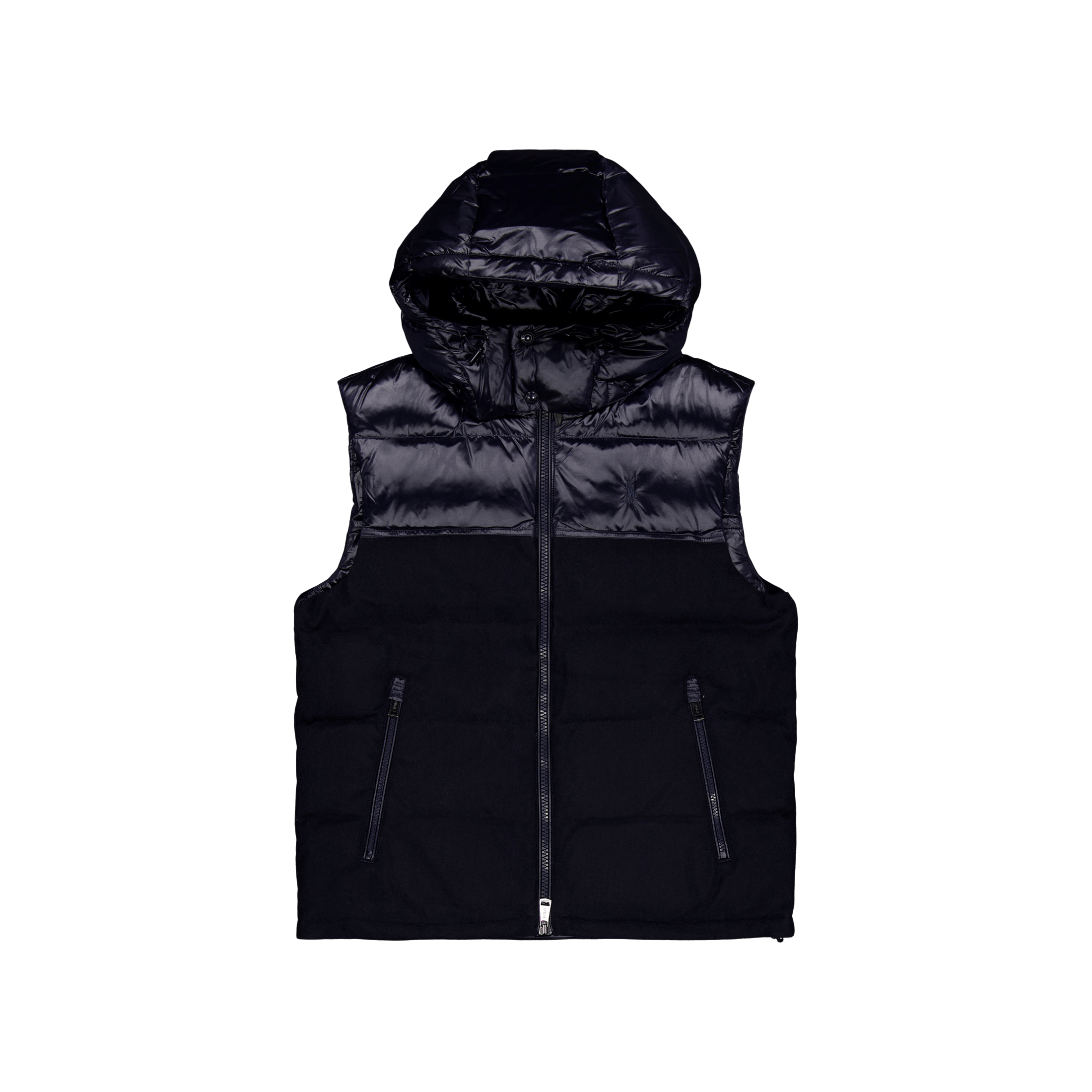 Polo Ralph Lauren Water - Resistant Hybrid Down Vest Collection Nvy Glsy/Navy Wl