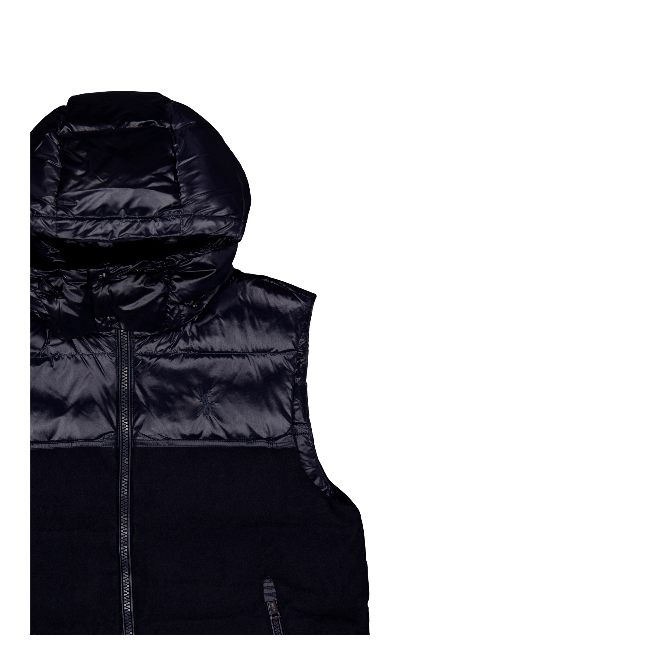 Polo Ralph Lauren Water - Resistant Hybrid Down Vest Collection Nvy Glsy/Navy Wl