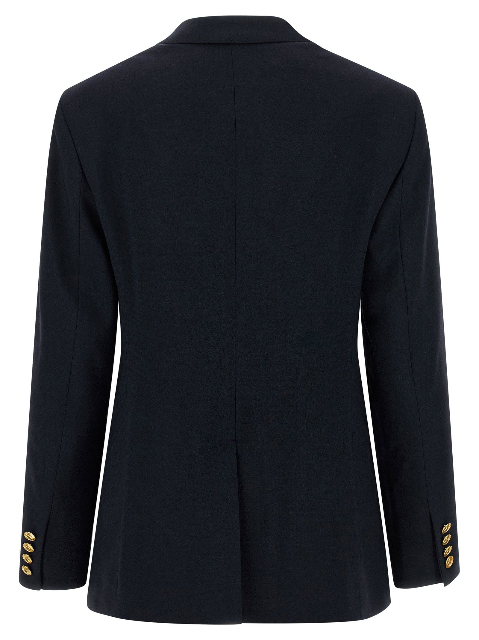 Polo Ralph Lauren Double - Breasted Stretch Wool Blazer — Black