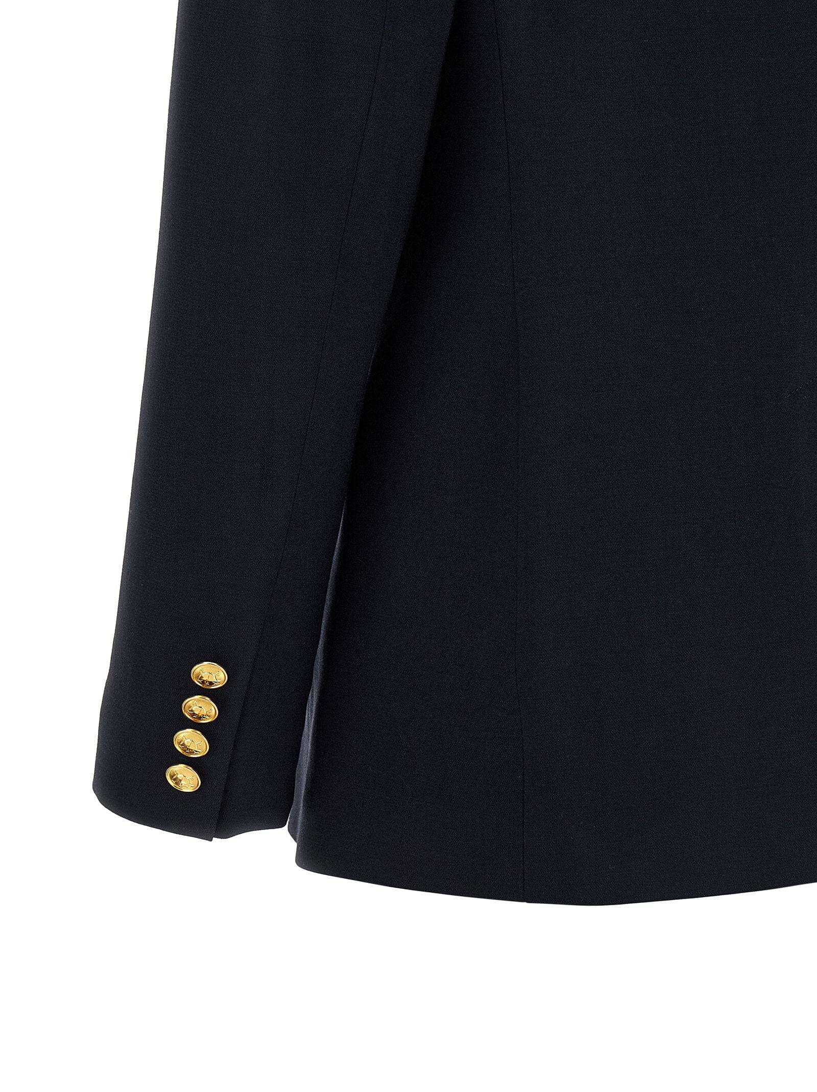 Polo Ralph Lauren Double - Breasted Stretch Wool Blazer — Black