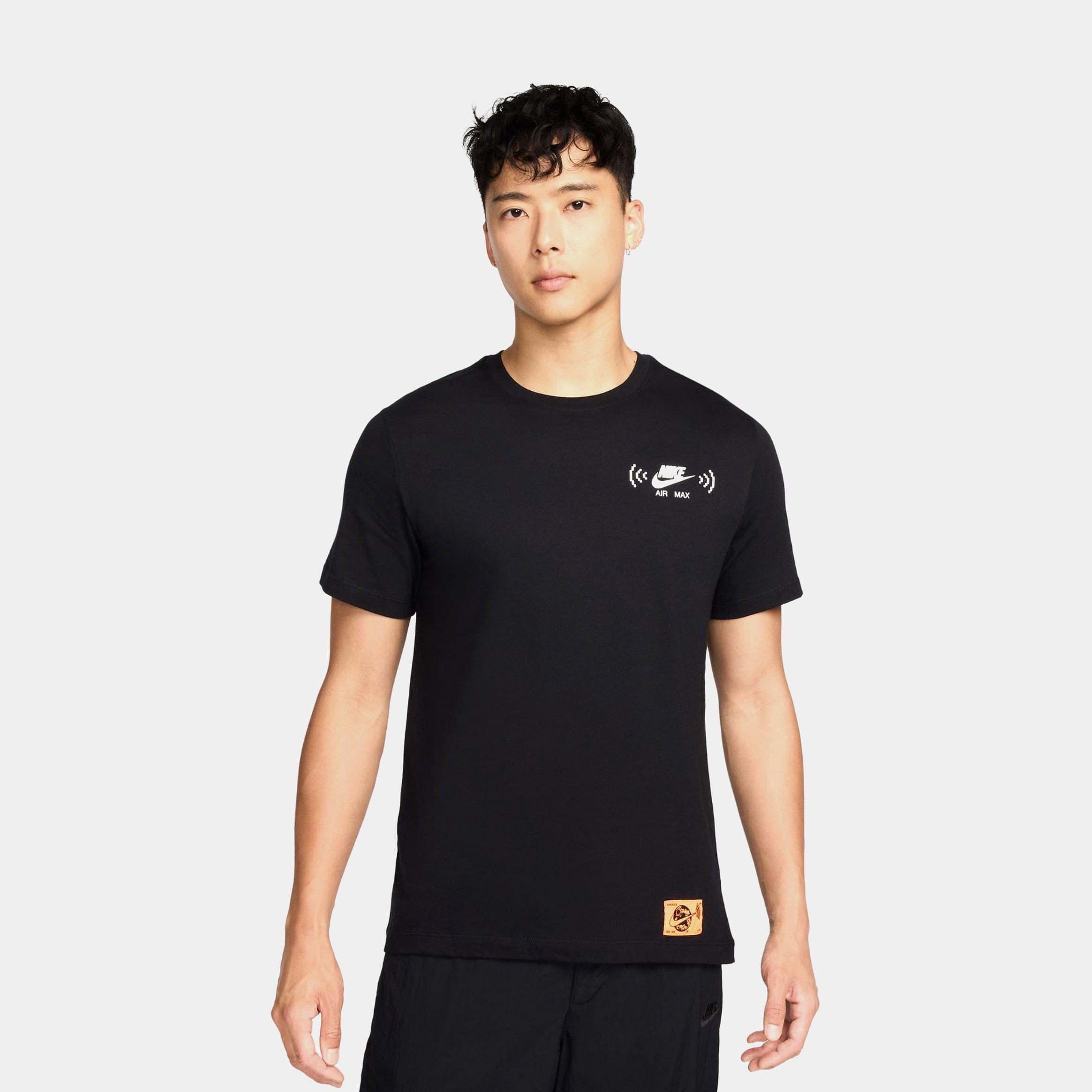 Nike NSW Swoosh Mens Short Sleeve Shirt (Black/White)