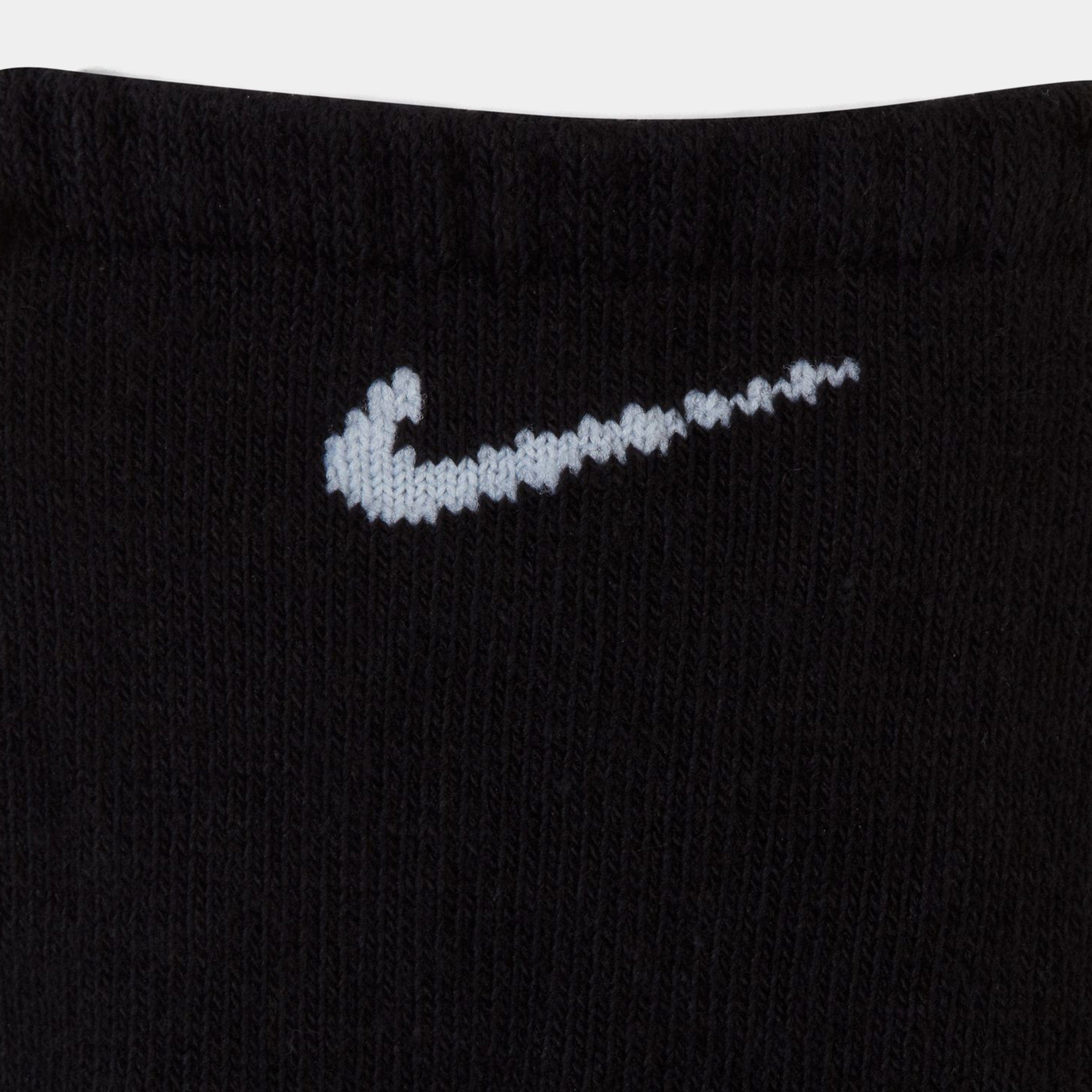 Nike 3 Pack Everyday No Show Mens Socks (Black)