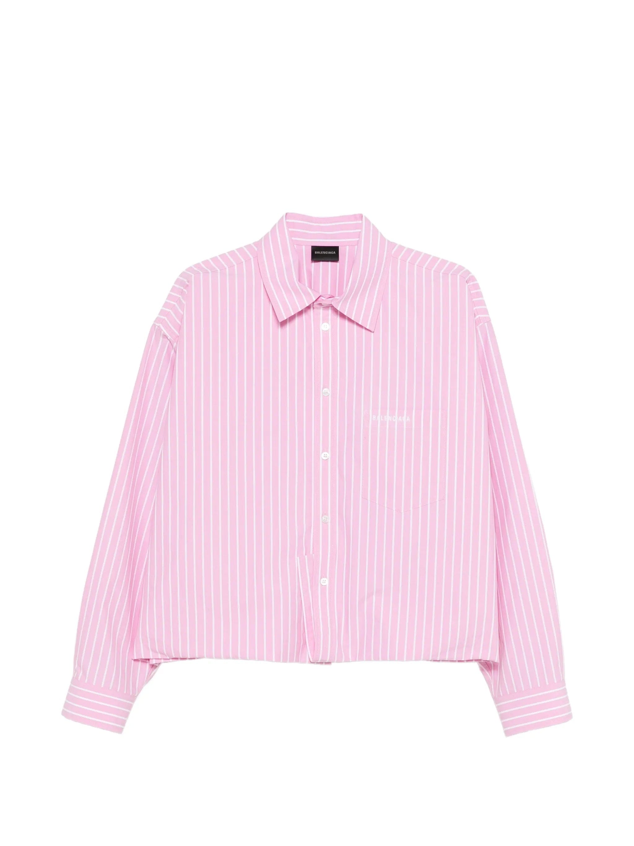 Balenciaga striped - pattern shirt