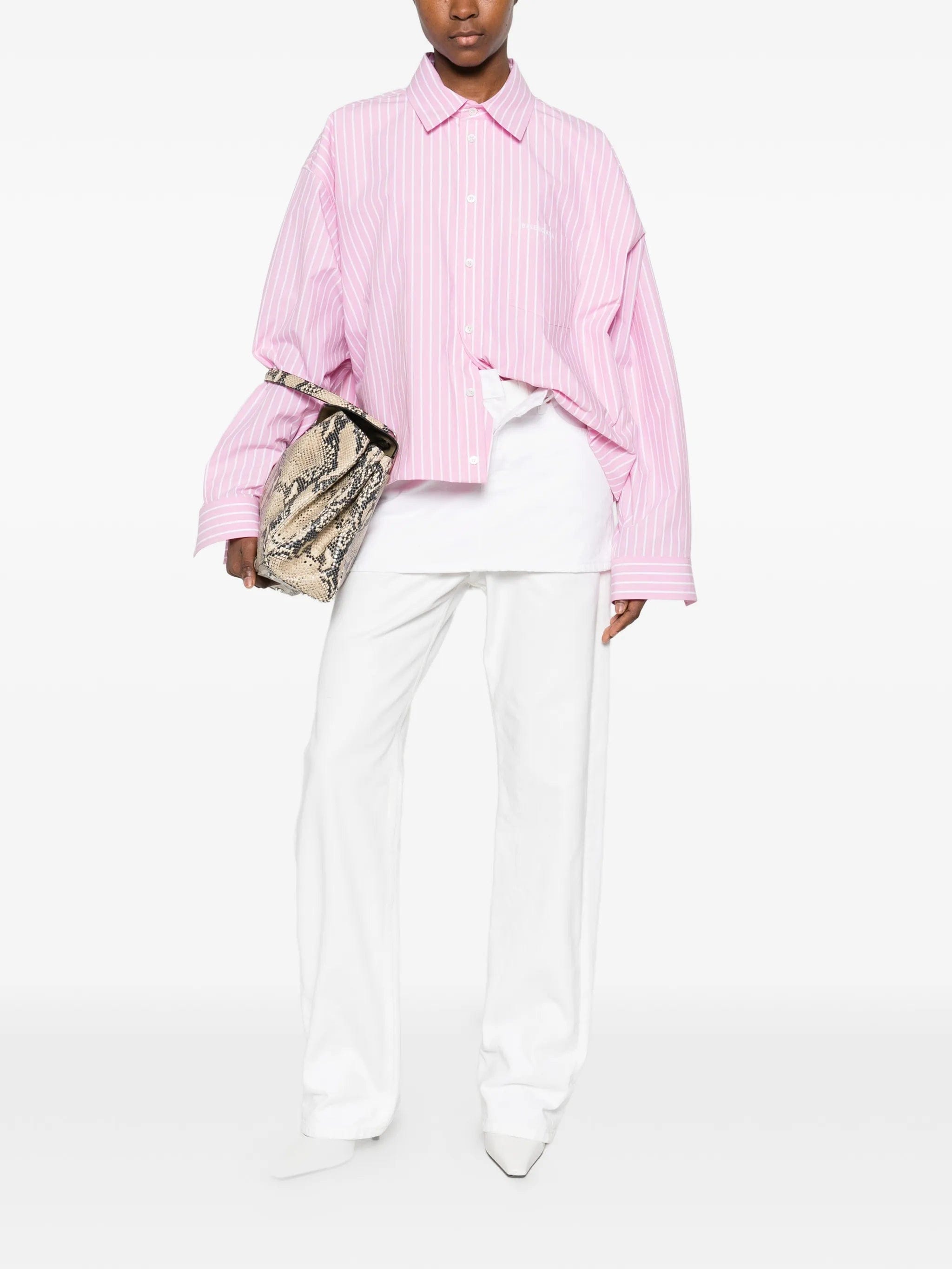 Balenciaga striped - pattern shirt