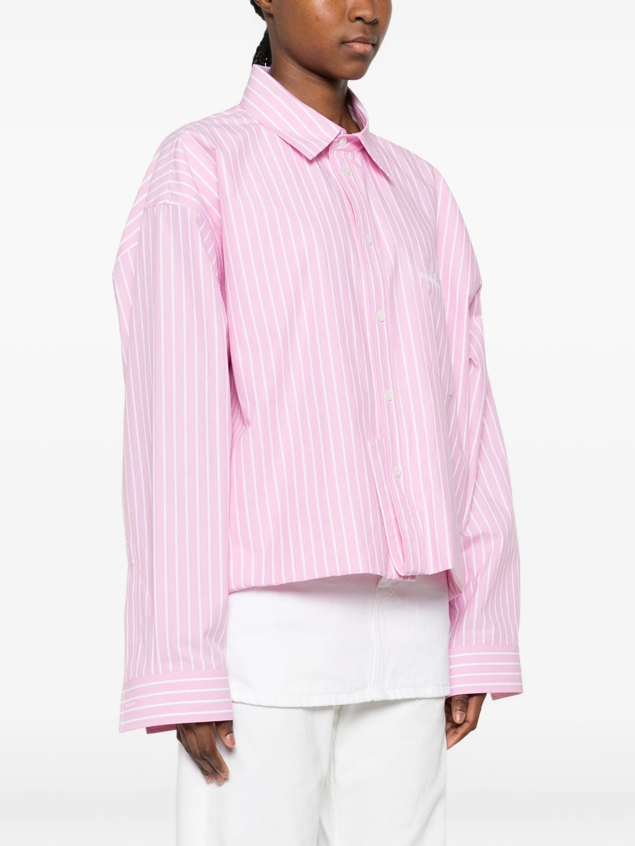 Balenciaga striped - pattern shirt