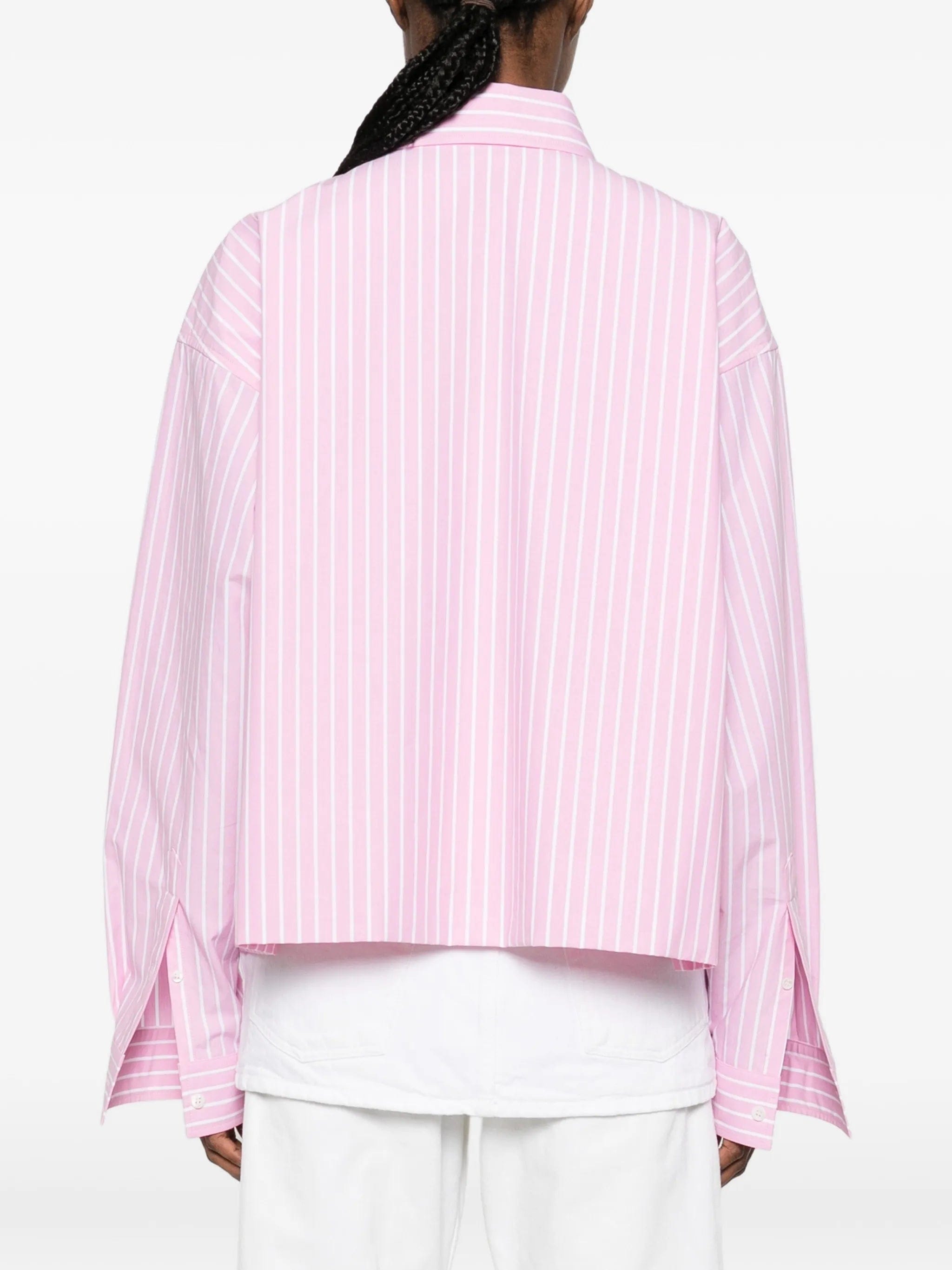 Balenciaga striped - pattern shirt