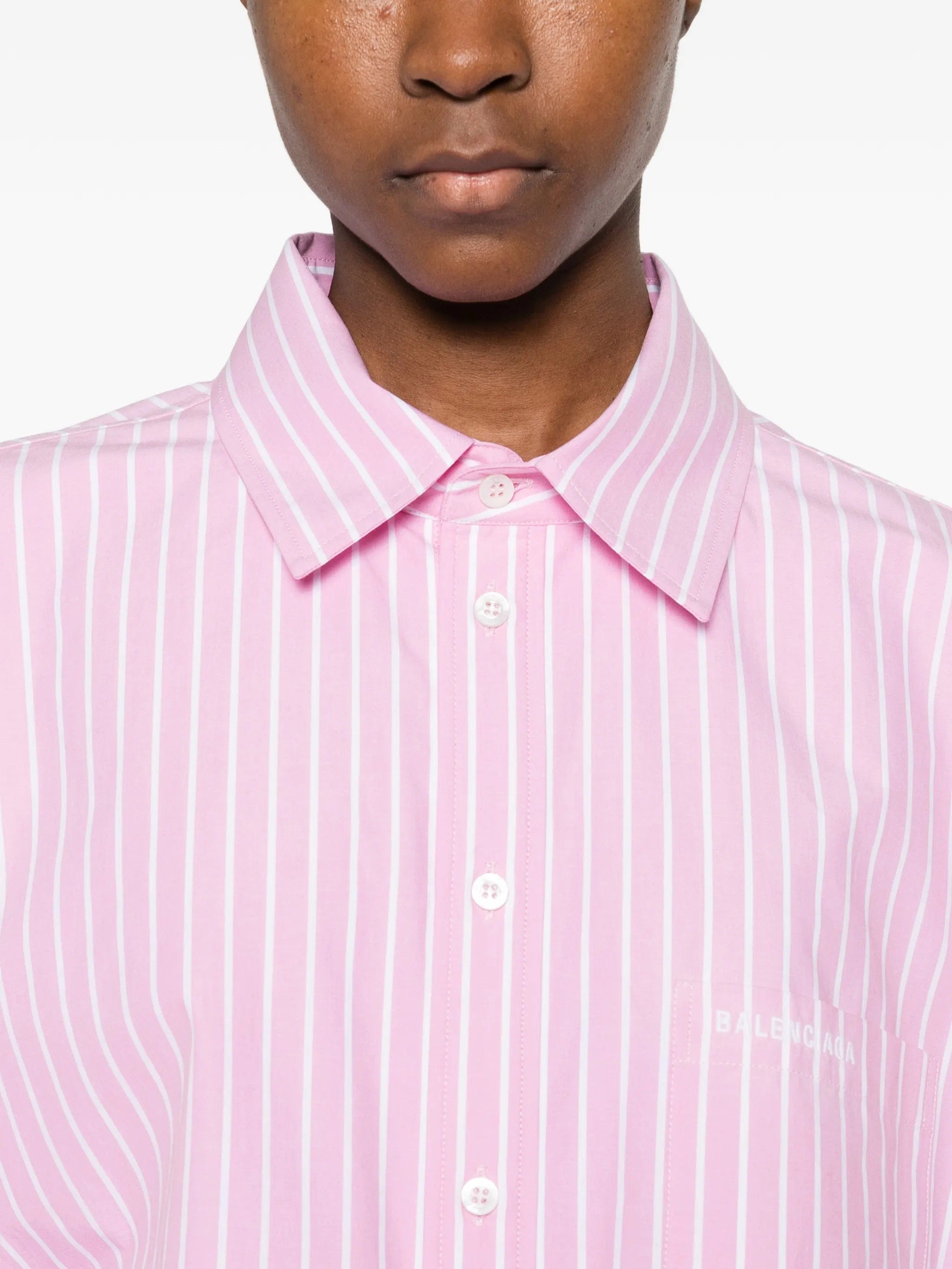 Balenciaga striped - pattern shirt