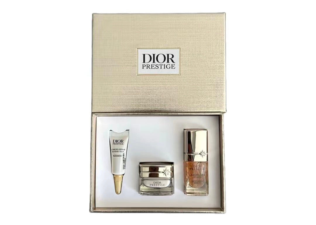 DIOR Prestige Eye Cream Micro - Bead Trial Size - Moisturizing and Hydrating 3 ml+5 ml+5 ml