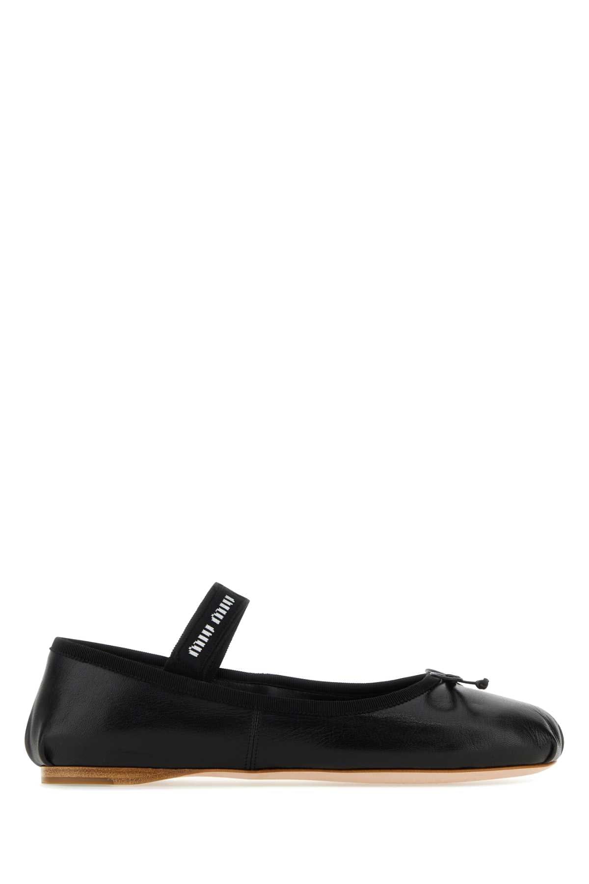 Miu Miu Ballet Flat — Black