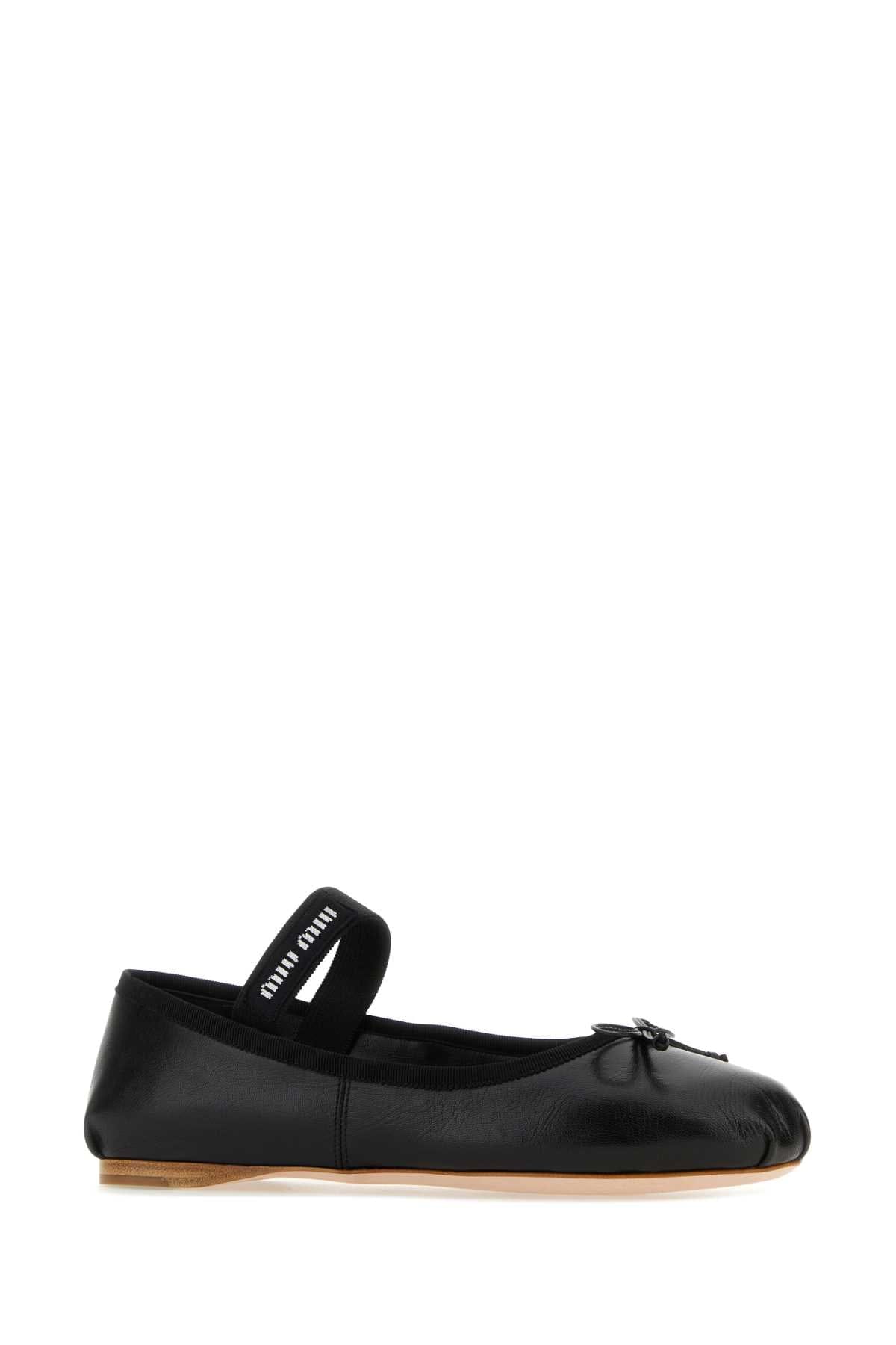 Miu Miu Ballet Flat — Black