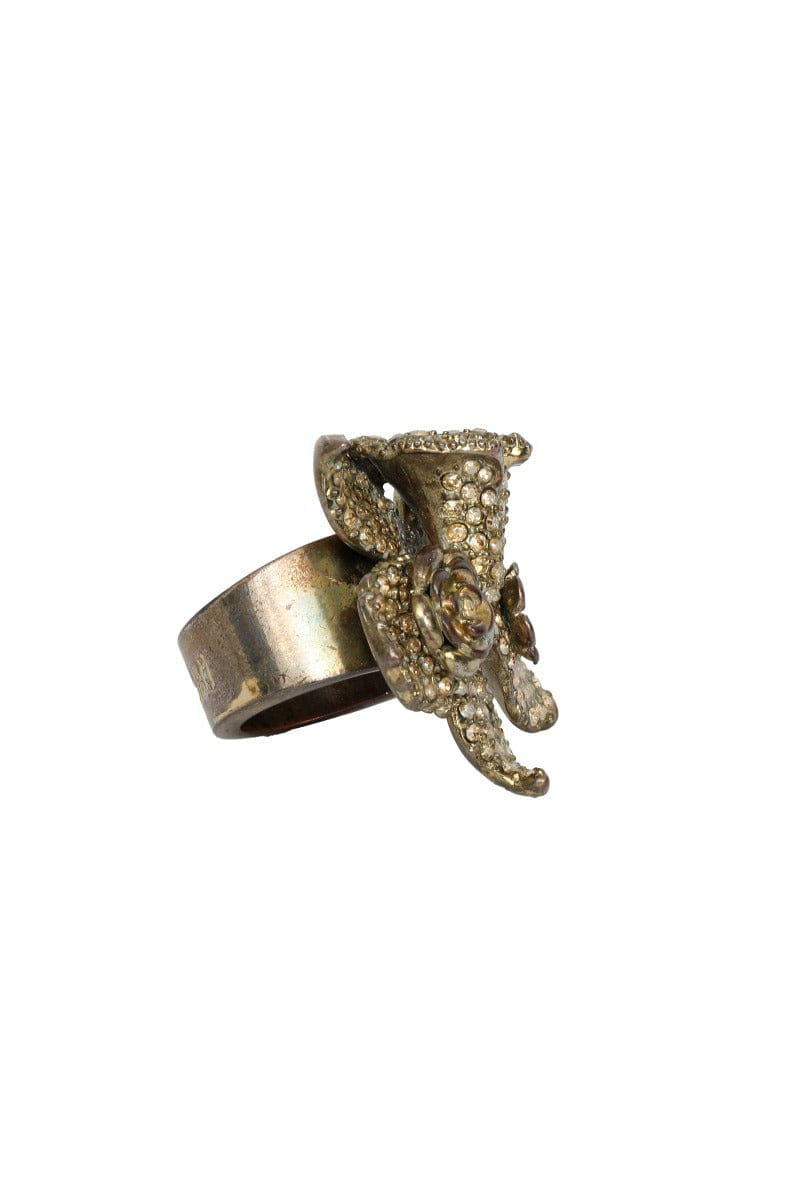 Versace x H&M Gold Cocktail Flower Ring