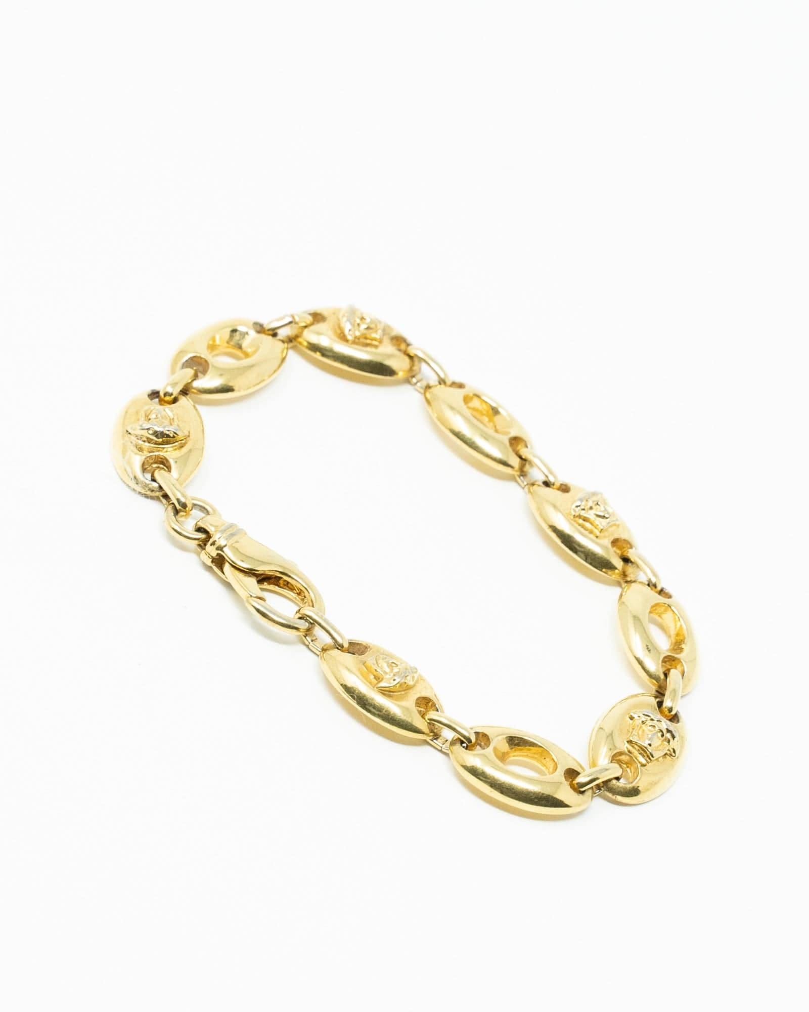 Versace Vintage Versace Oval Links Medusa Bracelet 1990s