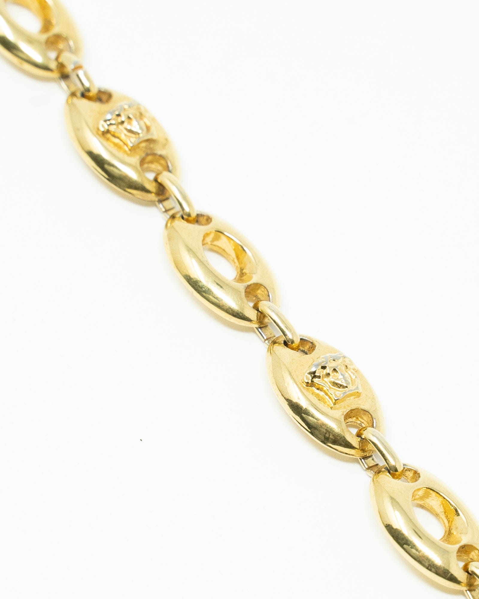 Versace Vintage Versace Oval Links Medusa Bracelet 1990s