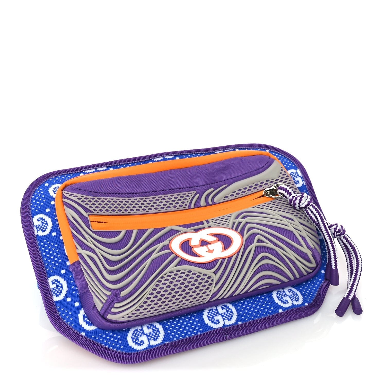 Gucci Jersey GG Monogram All Over Sporty Belt Bag Grey White Multicolor Grey / Grey White Multicolor / Multicolour