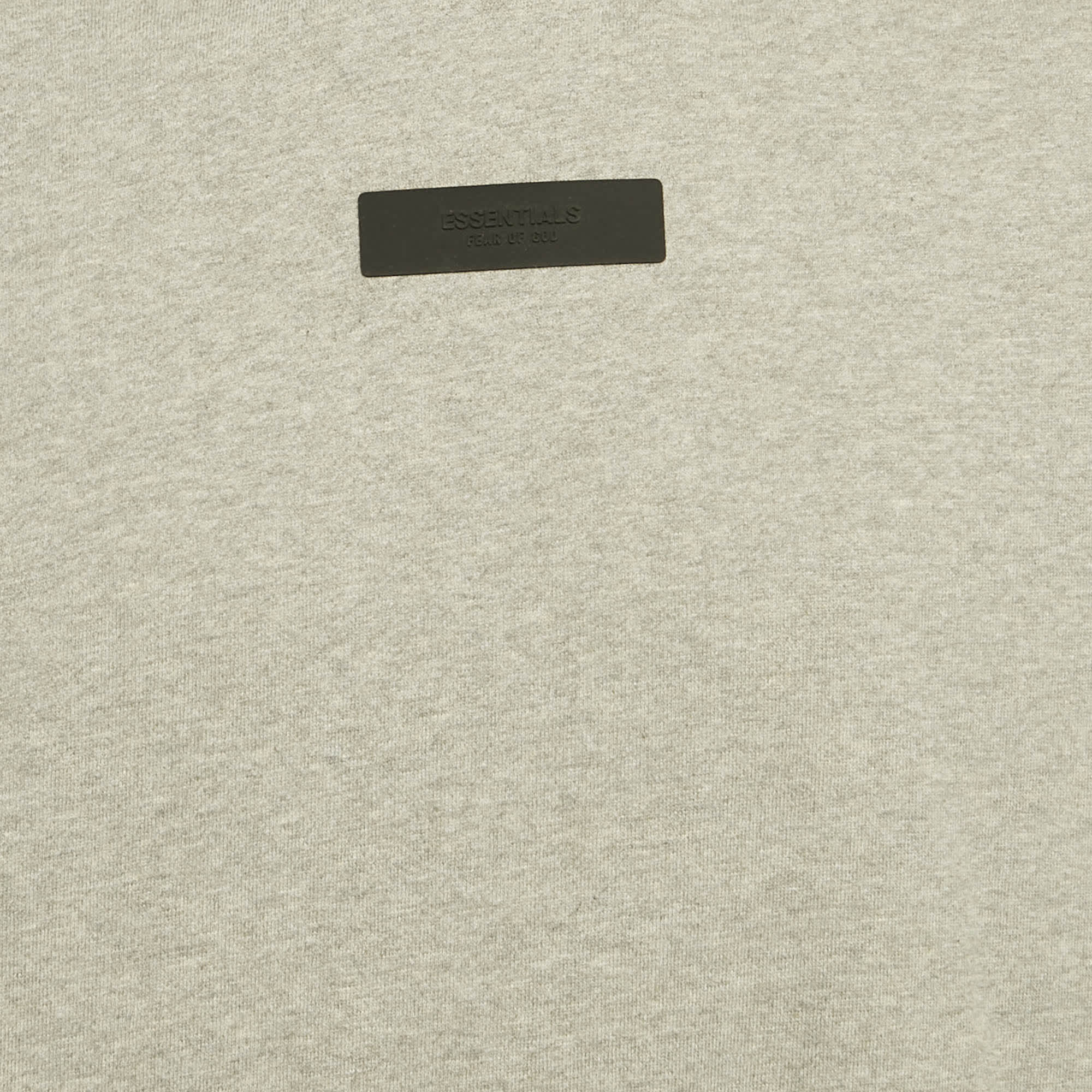 Fear of God Essentials Fear Of God Grey Logo Patch Cotton Hoodie