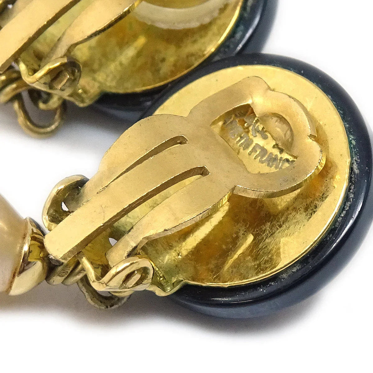 Chanel Fall Teardrop Pearl CC Dangle Earrings 94A