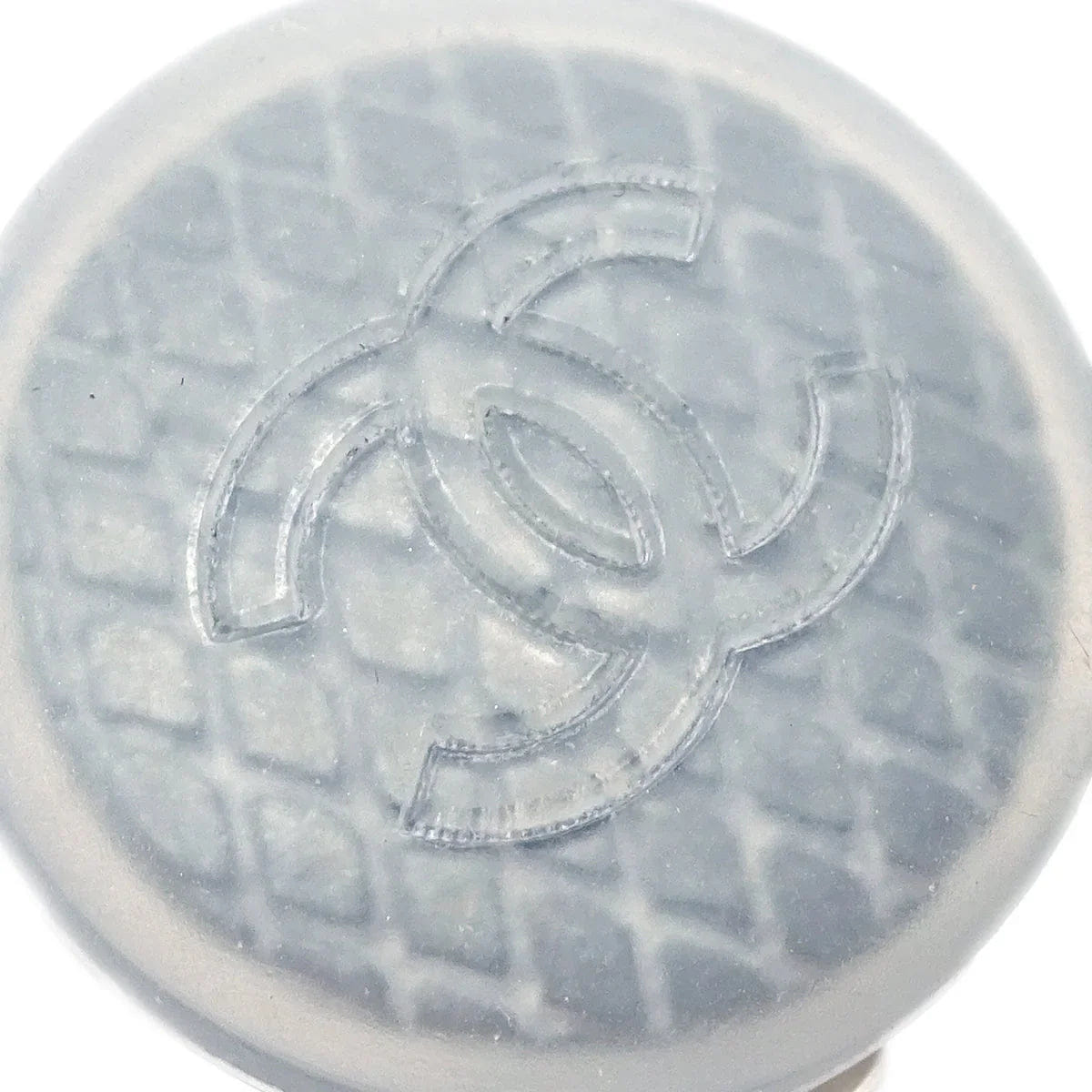 Chanel 1999 Button Quilted CC Earrings Clip - On 99S