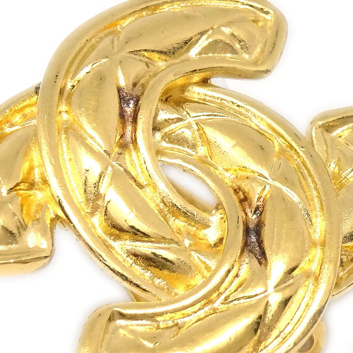 Chanel Quilted CC Earrings Clip - On Large 2459