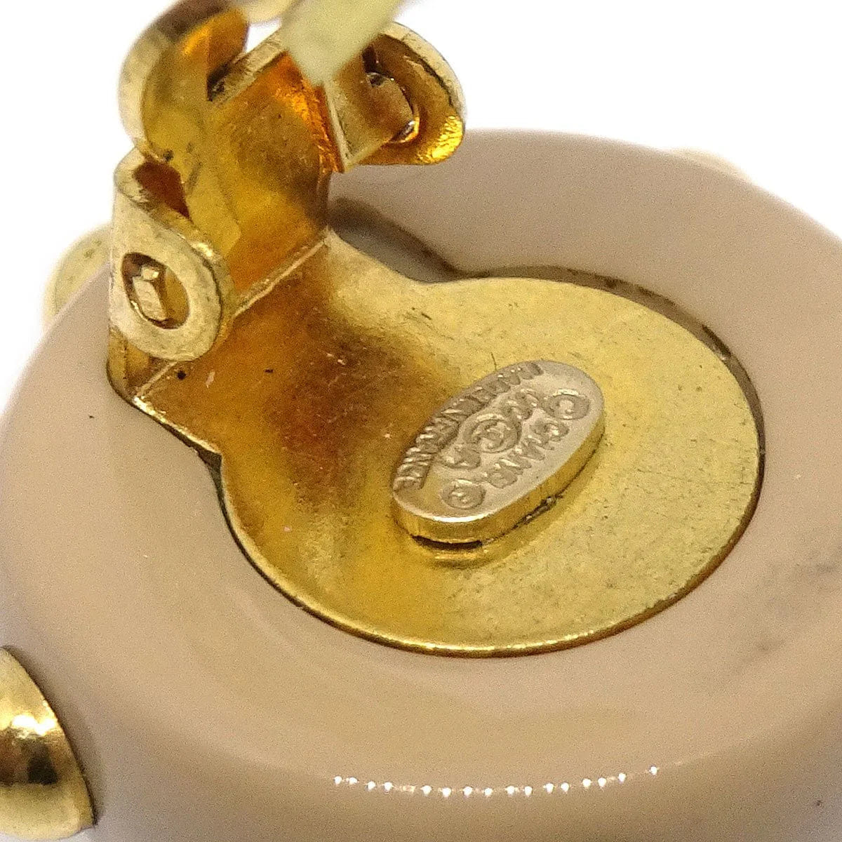 Chanel Button Earrings Clip - On 00A