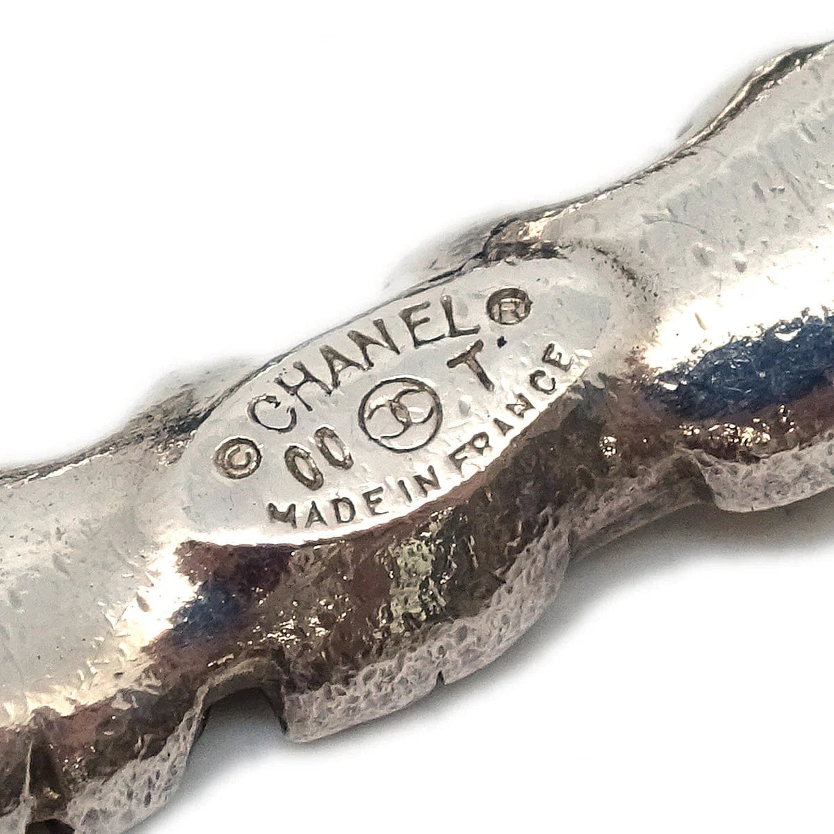 Chanel 2000SS Logo & CC Bracelet Silver