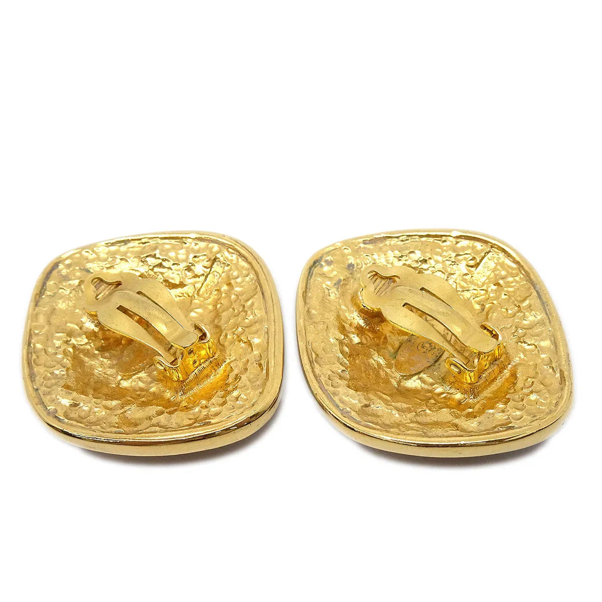 Chanel Earrings Clip - On Gold 2492