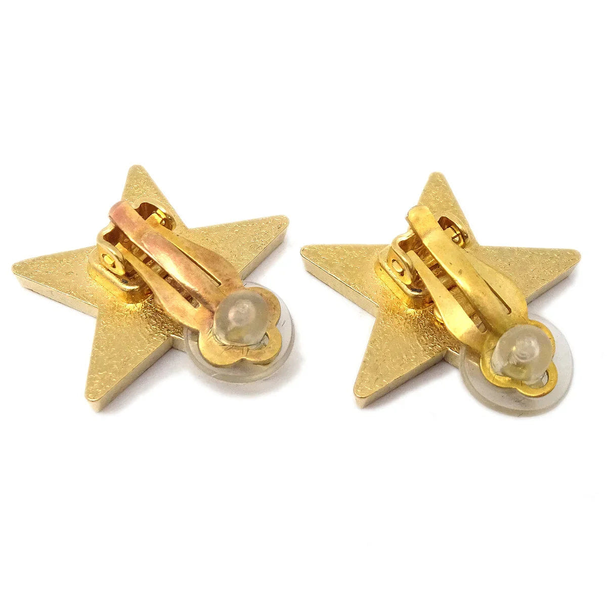 Chanel Star Earrings Clip - On Orange 01P