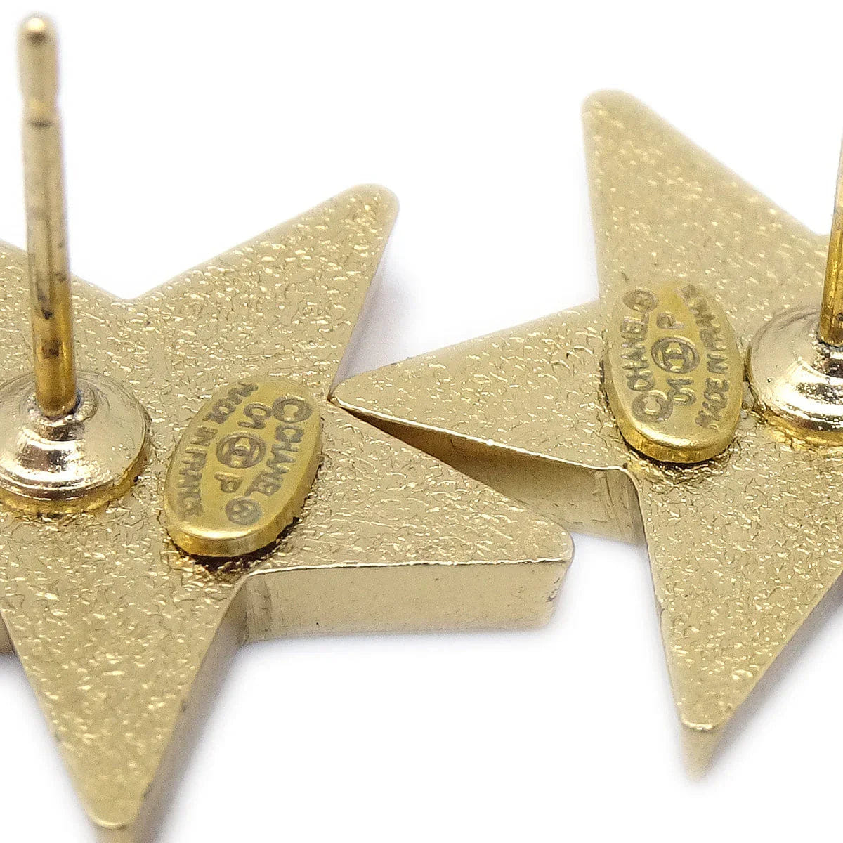 Chanel Star COCO Piercing Earrings Gold 01P