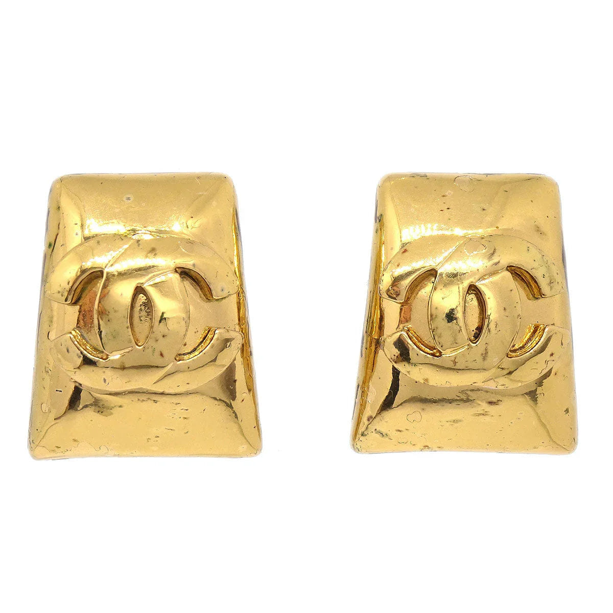 Chanel 1997 Earrings Clip - On Gold 97P