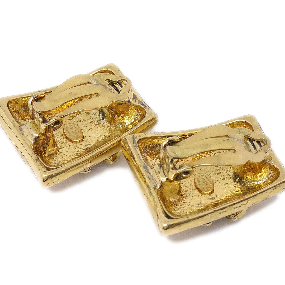 Chanel 1997 Earrings Clip - On Gold 97P