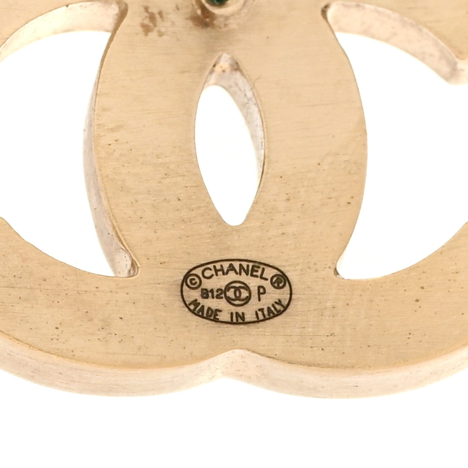 Chanel Lambskin CC Earrings Black