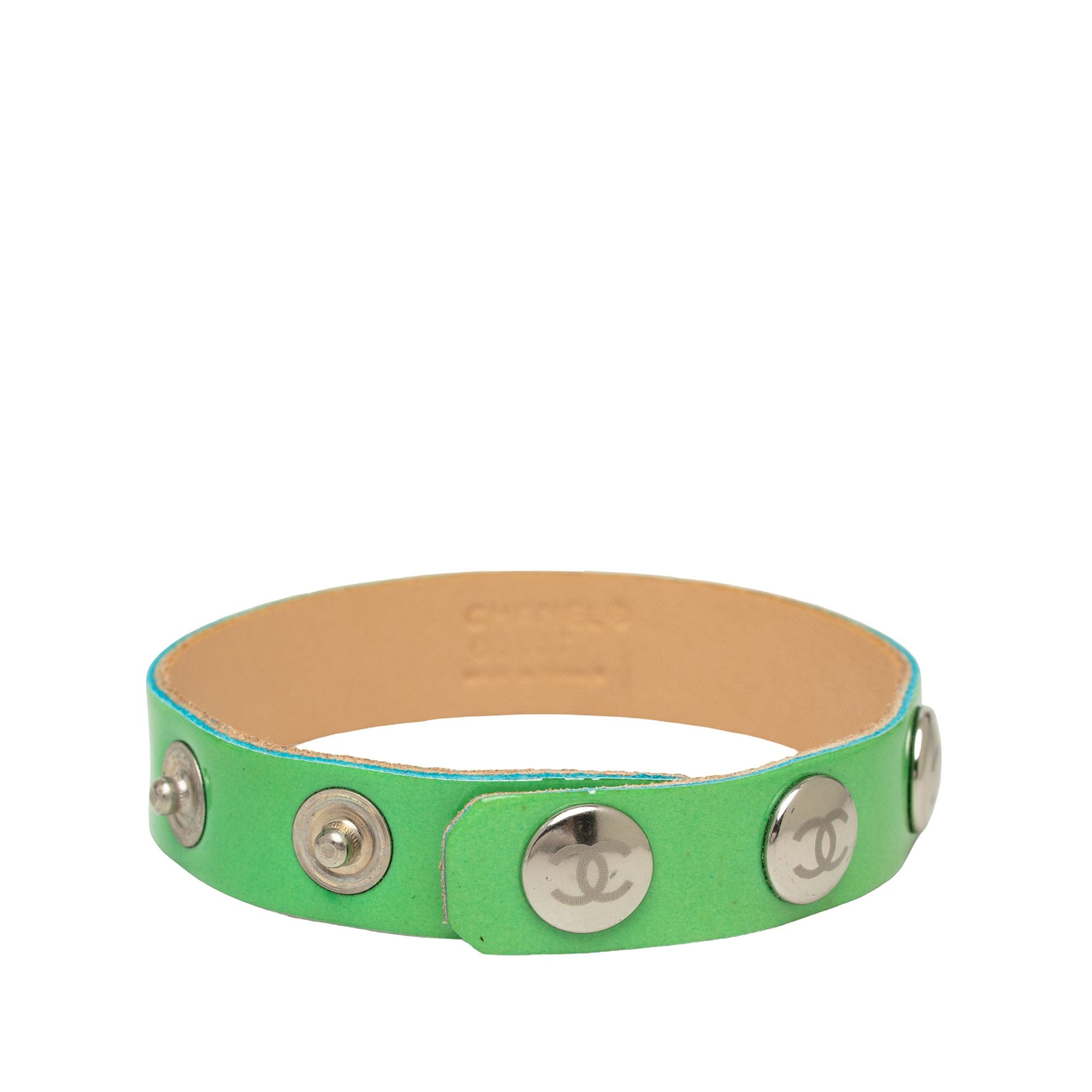 Chanel CC Calfskin Stud Bracelet