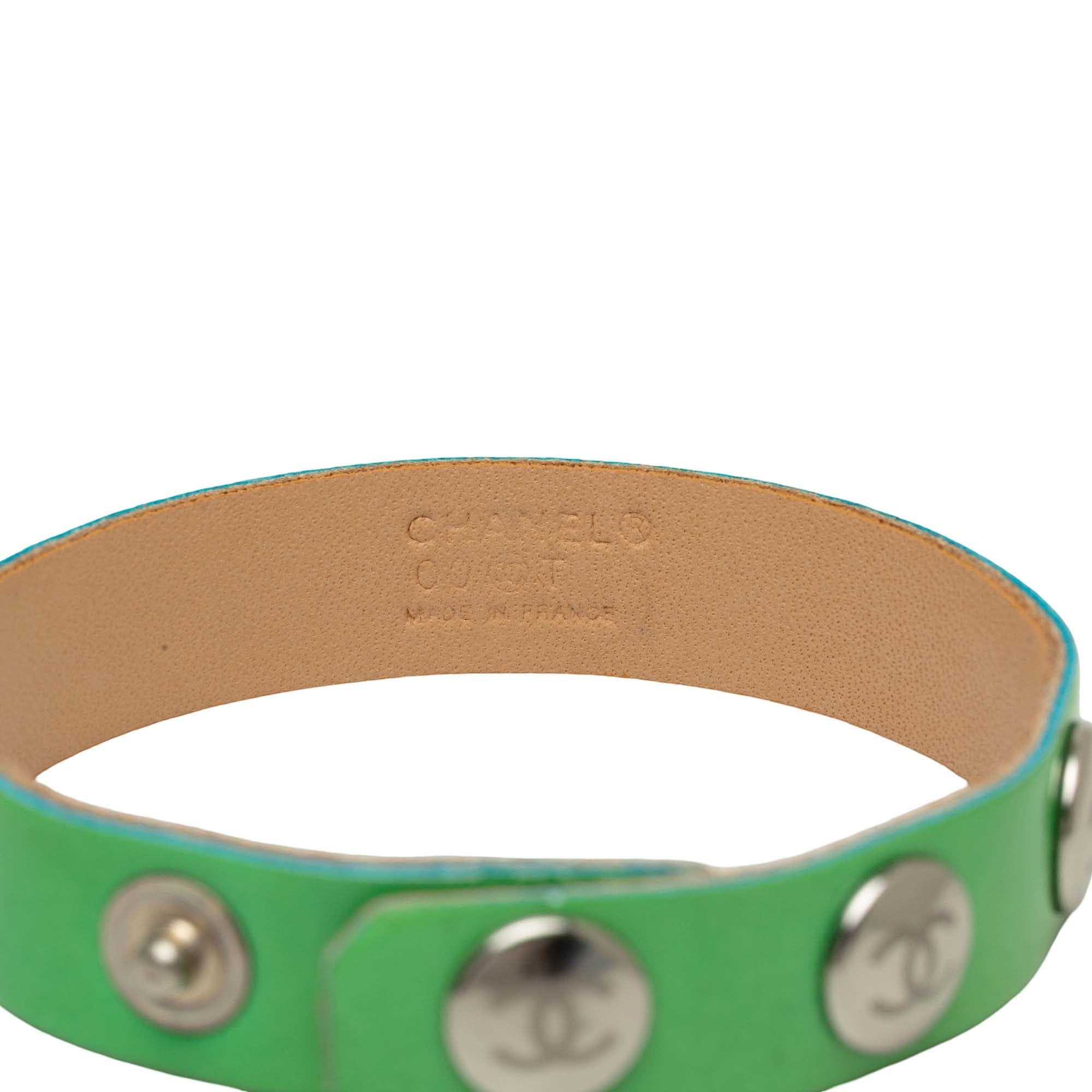 Chanel CC Calfskin Stud Bracelet