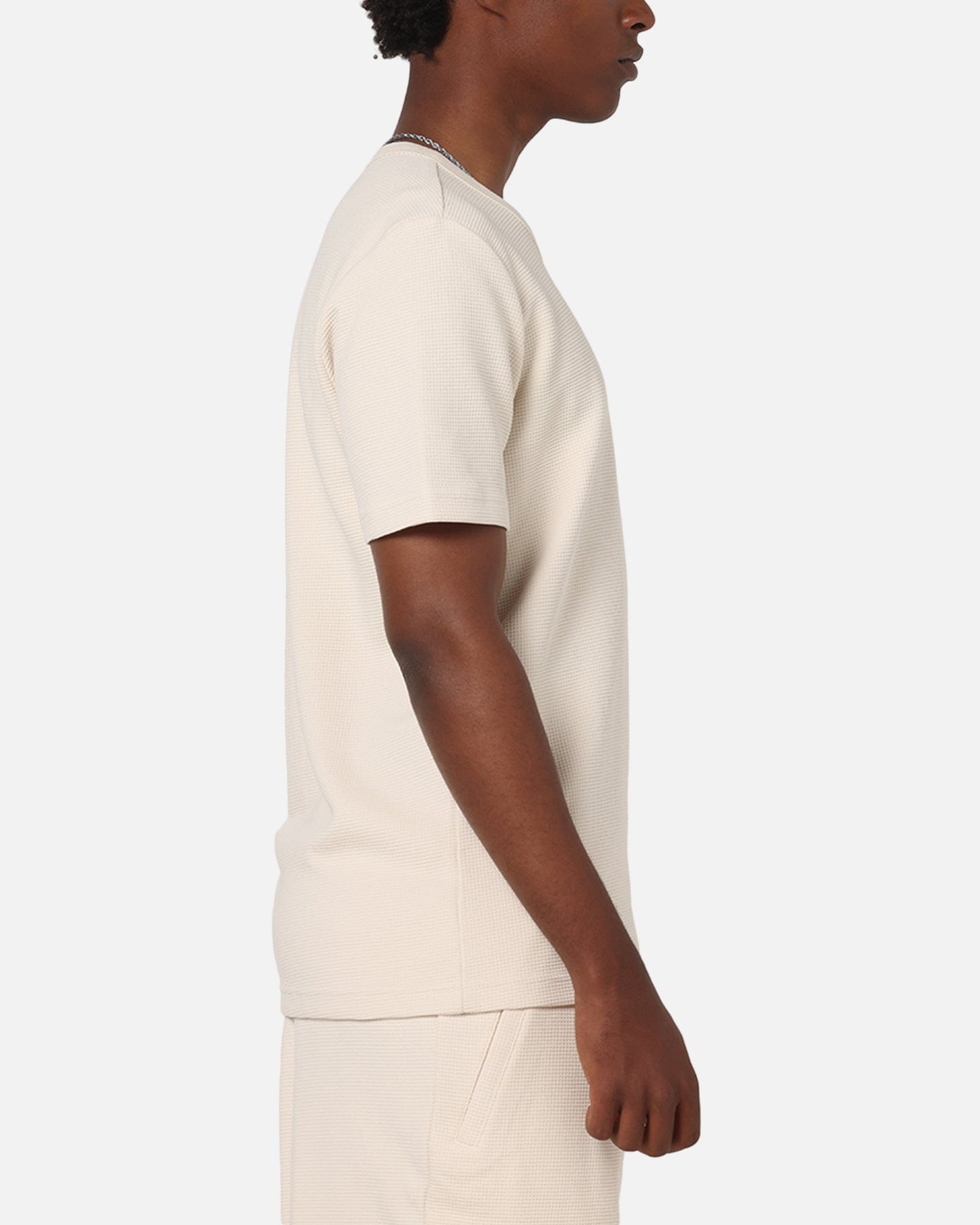 adidas Trefoil Essentials Waffle T - Shirt Wonder White