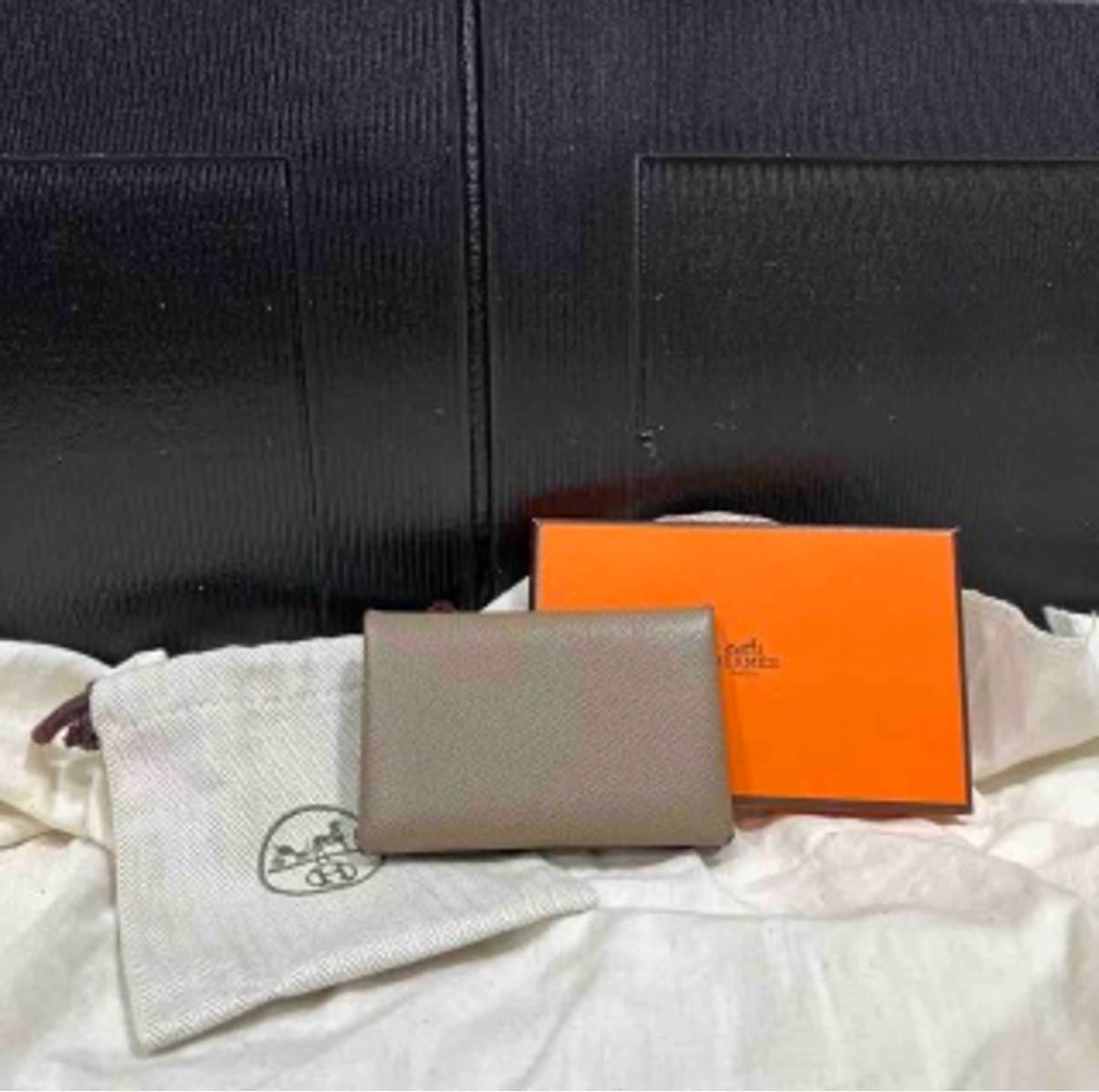 Hermes elephant grey card holder US65284