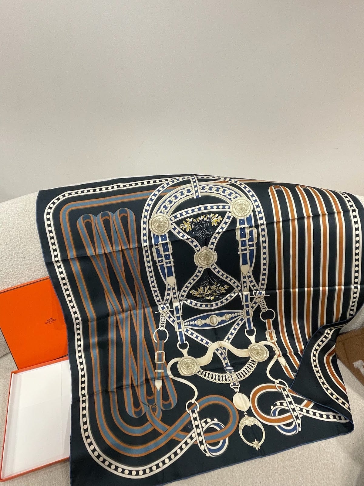 Hermes 90* 90 Silk Scarf ALC3748