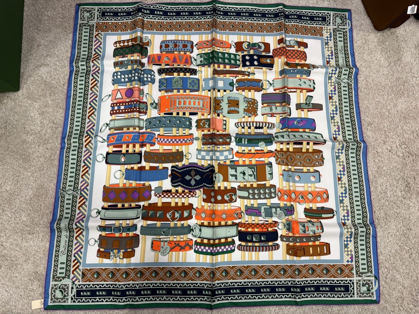 Hermes 90* 90 Silk Scarf ALC3762