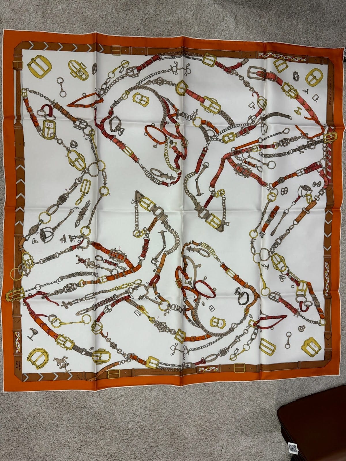Hermes 90* 90 Silk Scarf ALC3764