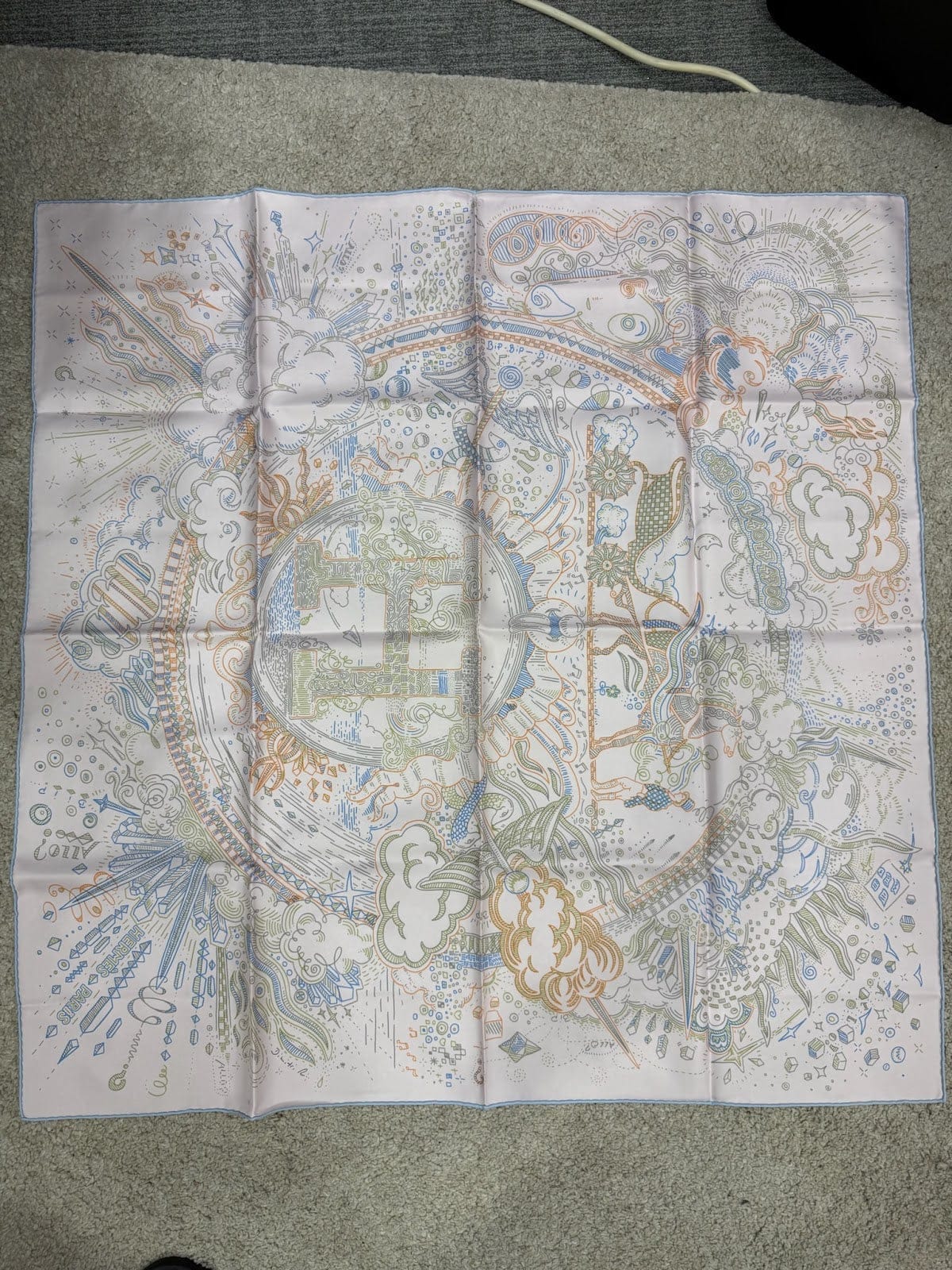 Hermes 90* 90 Silk Scarf ALC3765